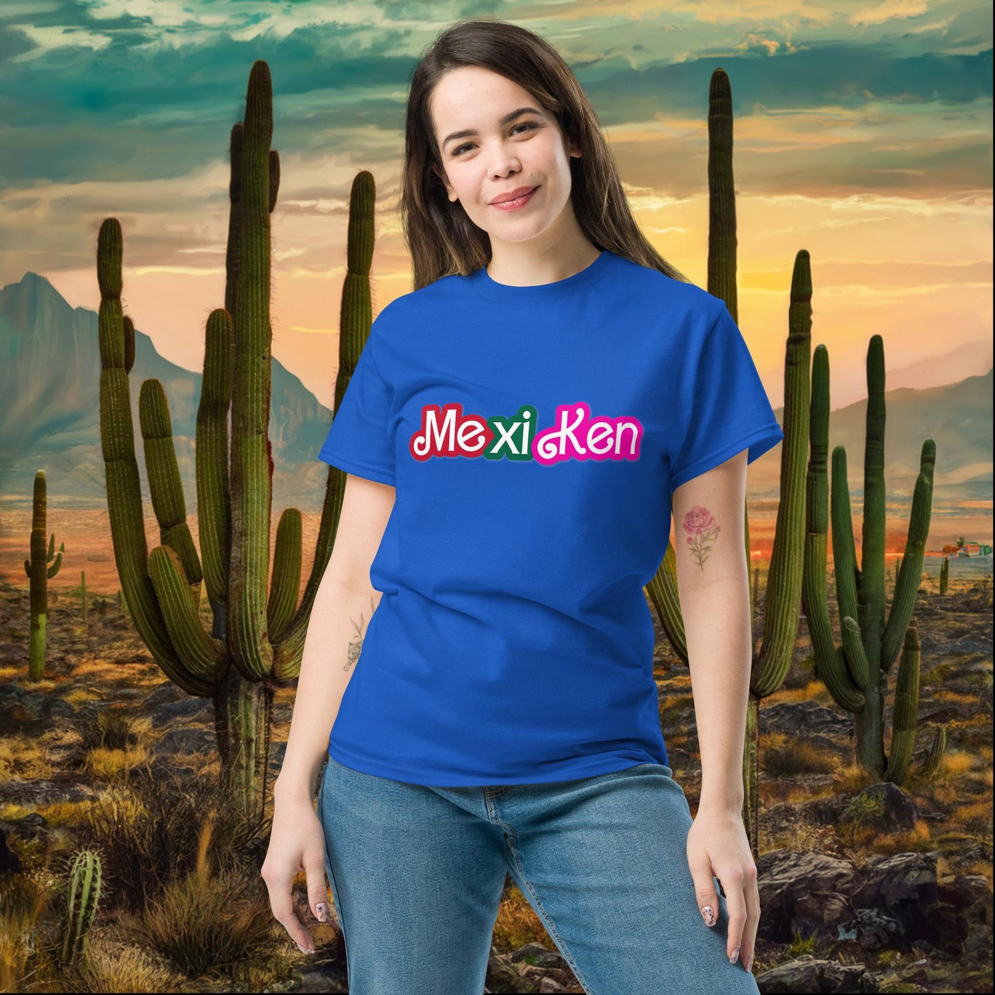 MexiKen Ken Barbie Mexico Mexican Mexicana Latino Latina Latinx tee Royal T-shirts Barbie Ken Mexico Movies Next Cult Brand