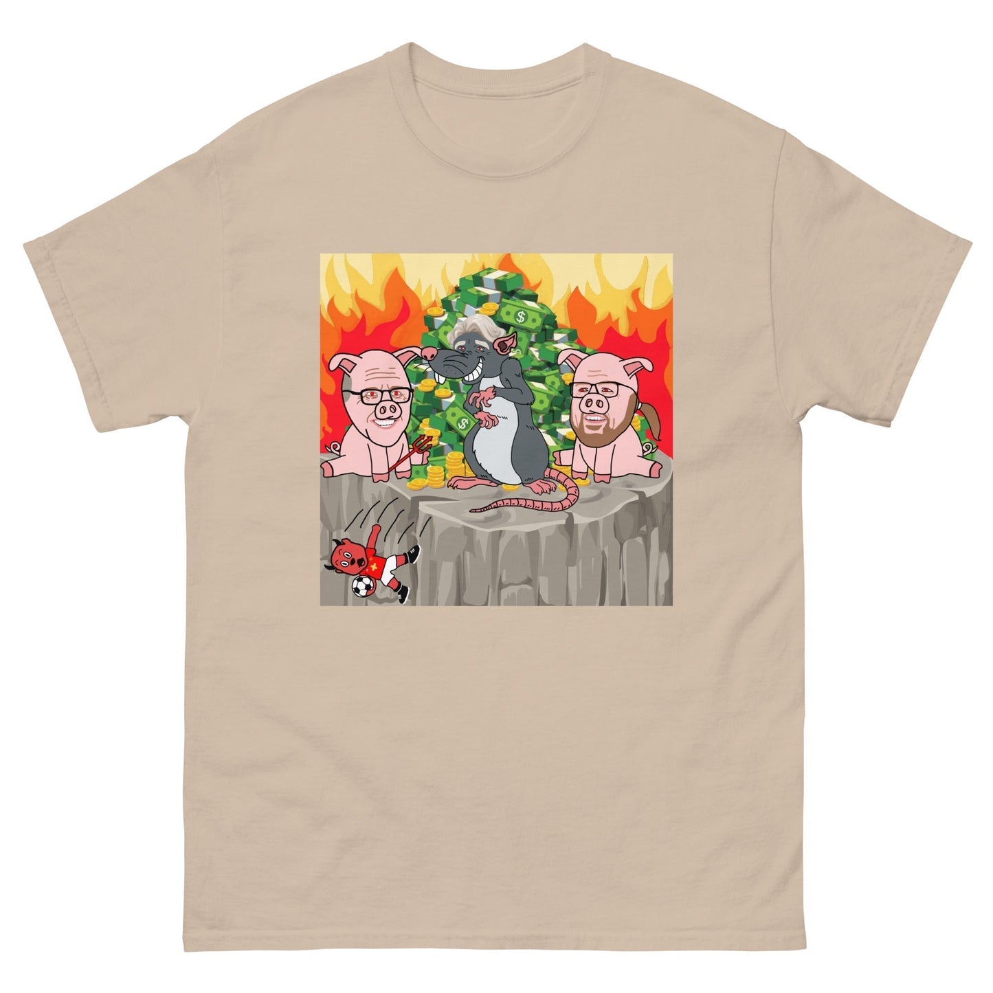 Manchester United Ratcliffe Out, Glazers Out T-shirt, Graphic Only Sand T-shirts Football GlazersOut Manchester United RatcliffeOut Next Cult Brand