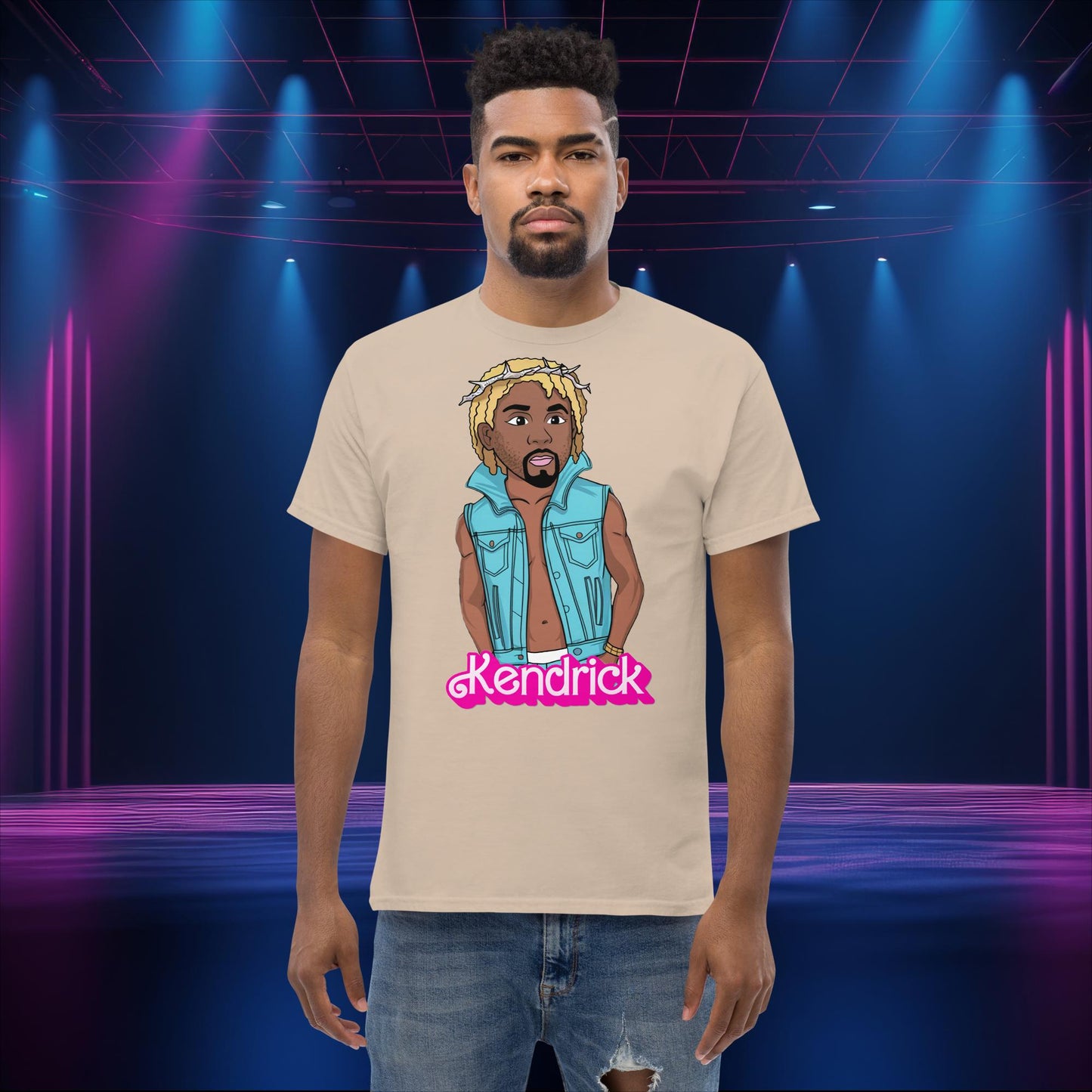 Kendrick Ken Ryan Gosling Barbie Hip Hop Rap Kendrick Lamar classic tee Sand T-shirts Barbie Ken Kendrick Lamar Movies Music Next Cult Brand