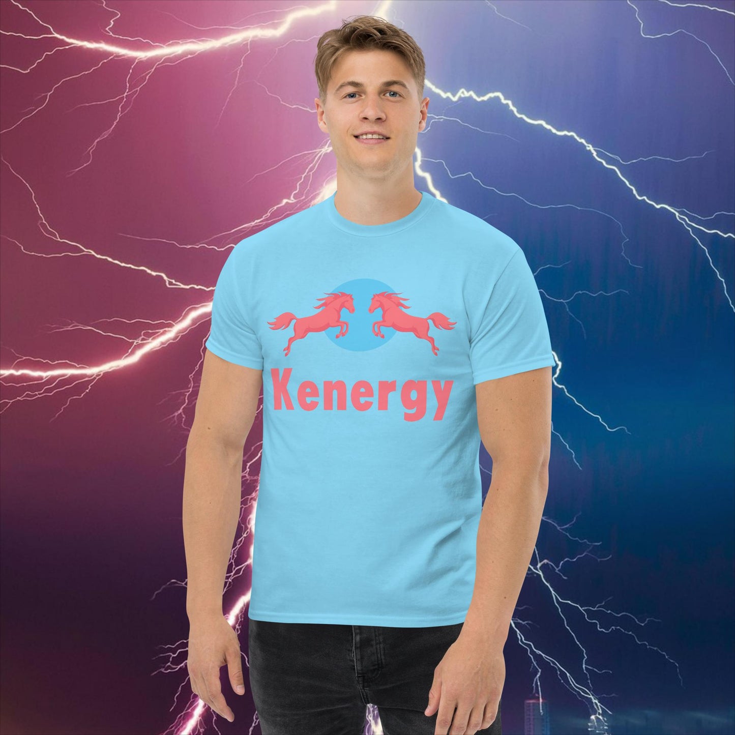 Kenergy Red Bull Ken Barbie Ryan Gosling Kenergy classic tee Sky T-shirts Barbie Ken Kenergy Movies Next Cult Brand