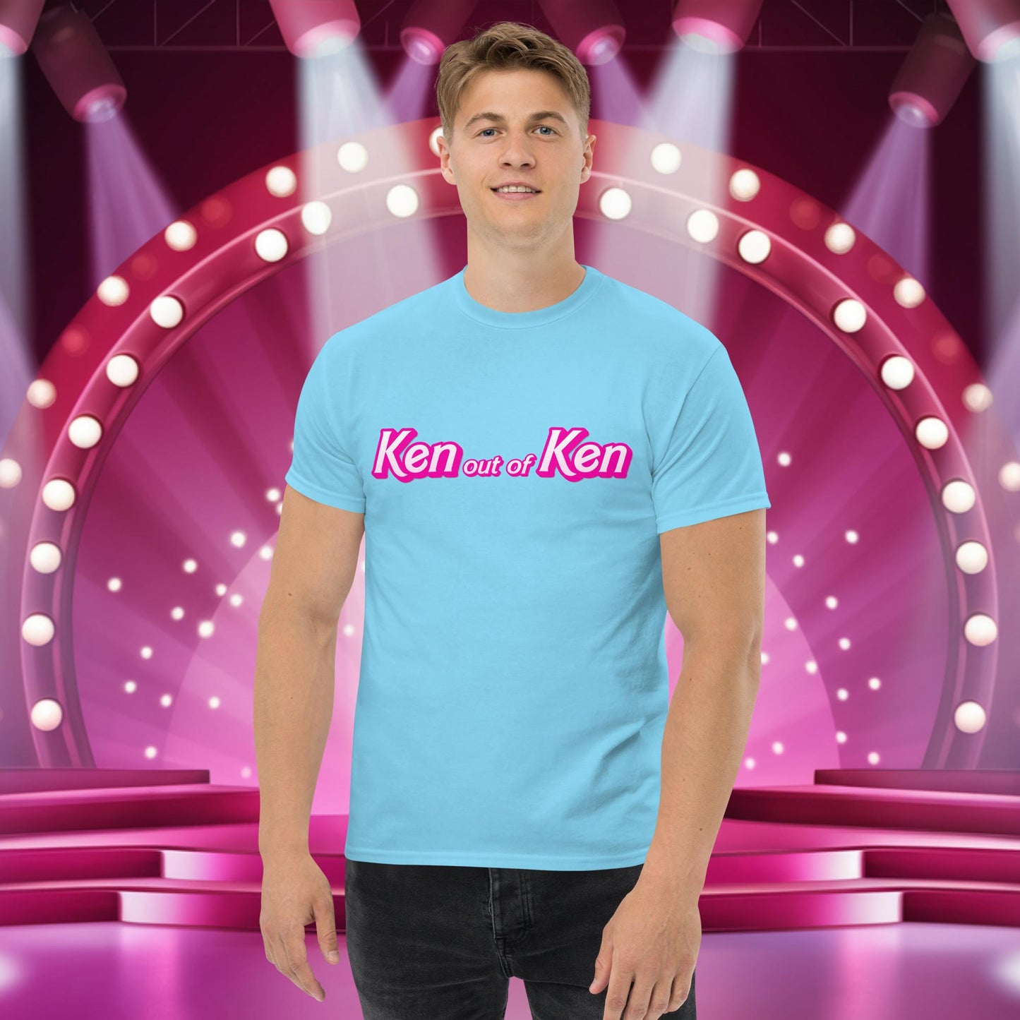 Ken out of Ken Barbie Movie tee Sky T-shirts Barbie Ken Movies Next Cult Brand