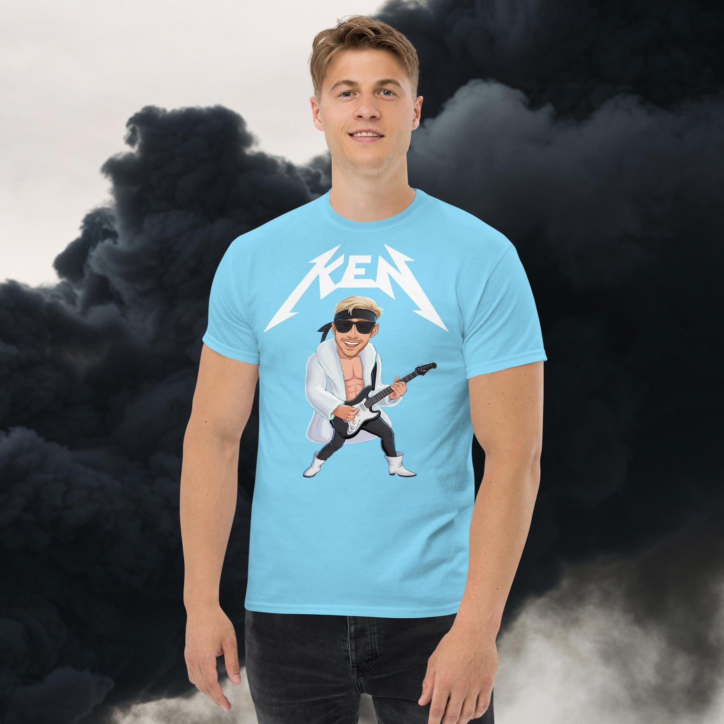 Rockstar Ken Barbie Movie Ryan Gosling tee Sky T-shirts Barbie Celebrities Ken Movies Ryan Gosling Next Cult Brand