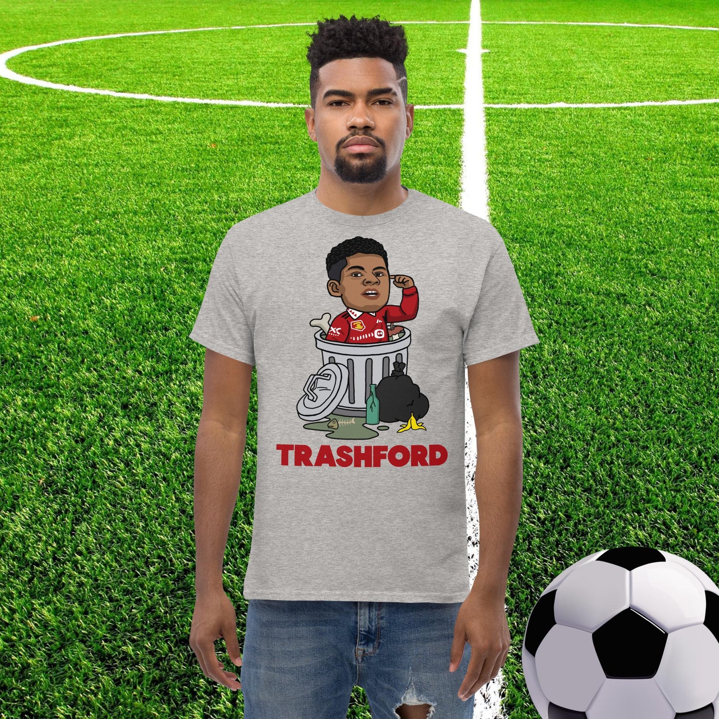 Trashford Marcus Rashford Manchester United Gift Man United Gift Marcus Rashford tee Sport Grey T-shirts Football Manchester United Marcus Rashford Next Cult Brand