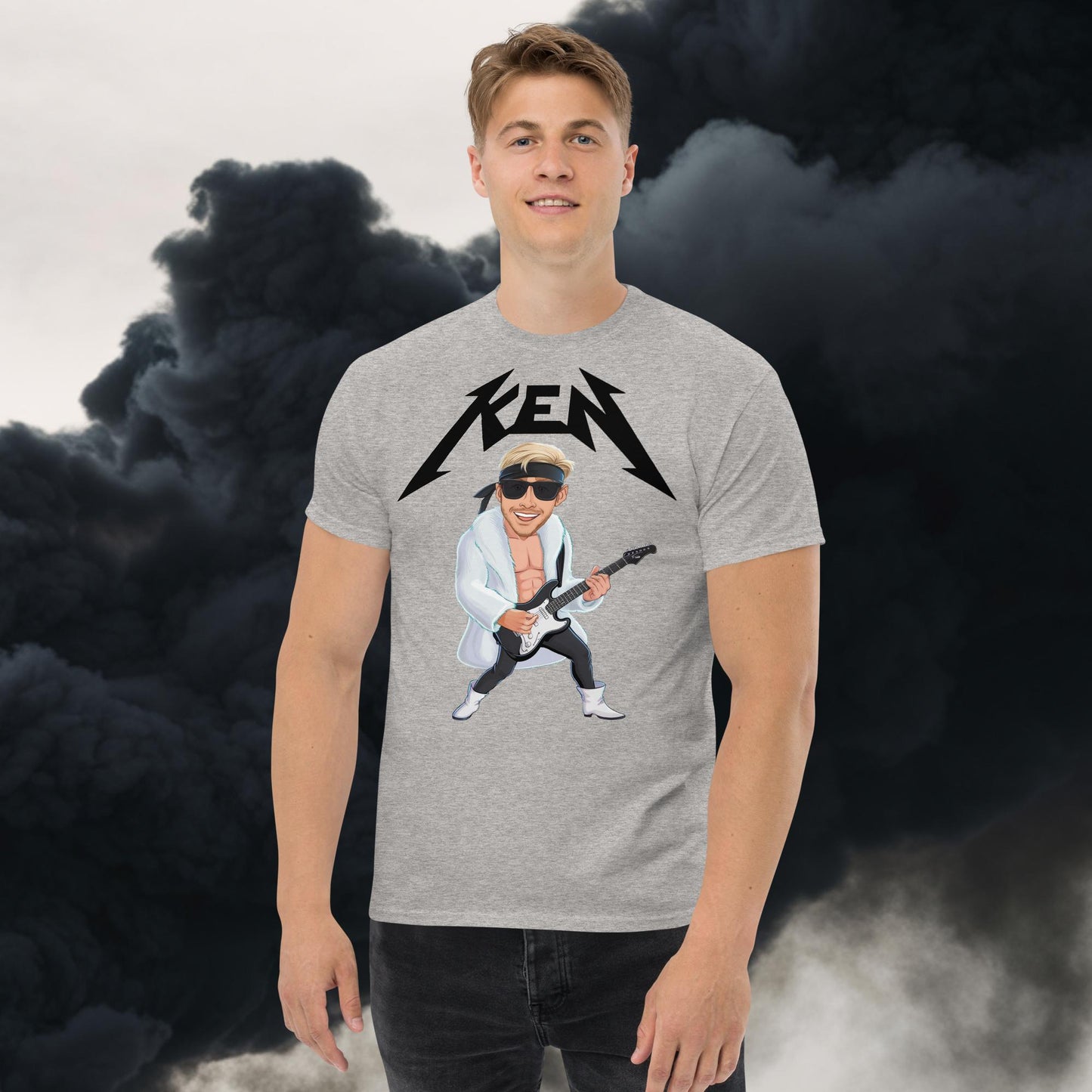 Rockstar Ken Barbie Movie Ryan Gosling tee Sport Grey T-shirts Barbie Celebrities Ken Movies Ryan Gosling Next Cult Brand