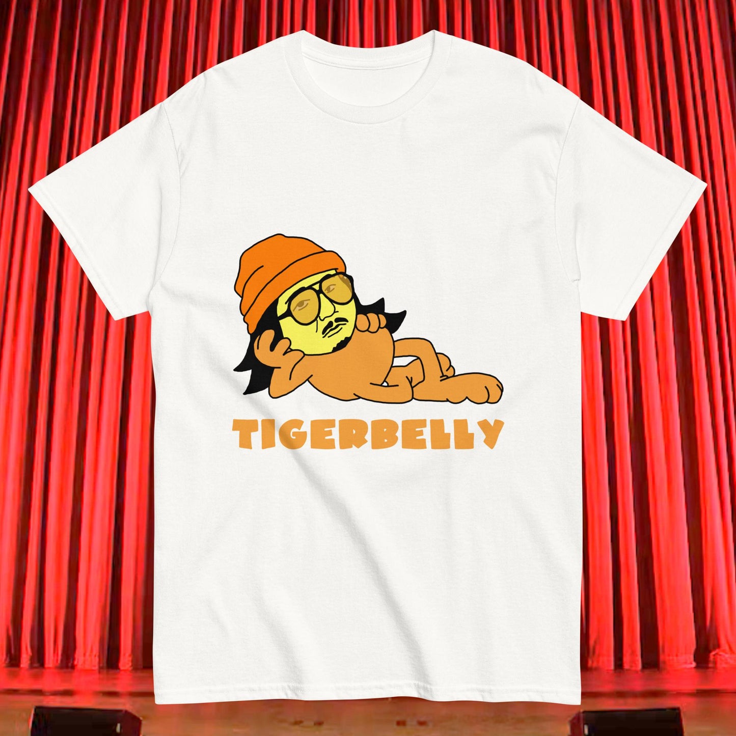 Bobby Lee Tigerbelly, Bobby Lee Merch, Tigerbelly Merch, Bobby Lee Gift, Funny Tigerbelly Gift, Tigerbelly Podcast, TigerBelly T-shirt White T-shirts Bobby Lee Podcasts Stand-up Comedy TigerBelly Next Cult Brand