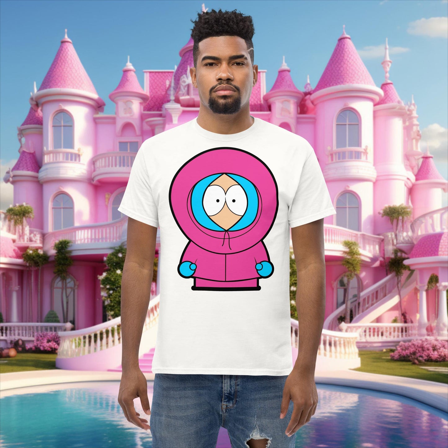 Kenny McCormick Ken Ryan Gosling Barbie South Park Kenny classic tee White T-shirts Barbie Ken Kenny Movies South Park TV Shows Next Cult Brand