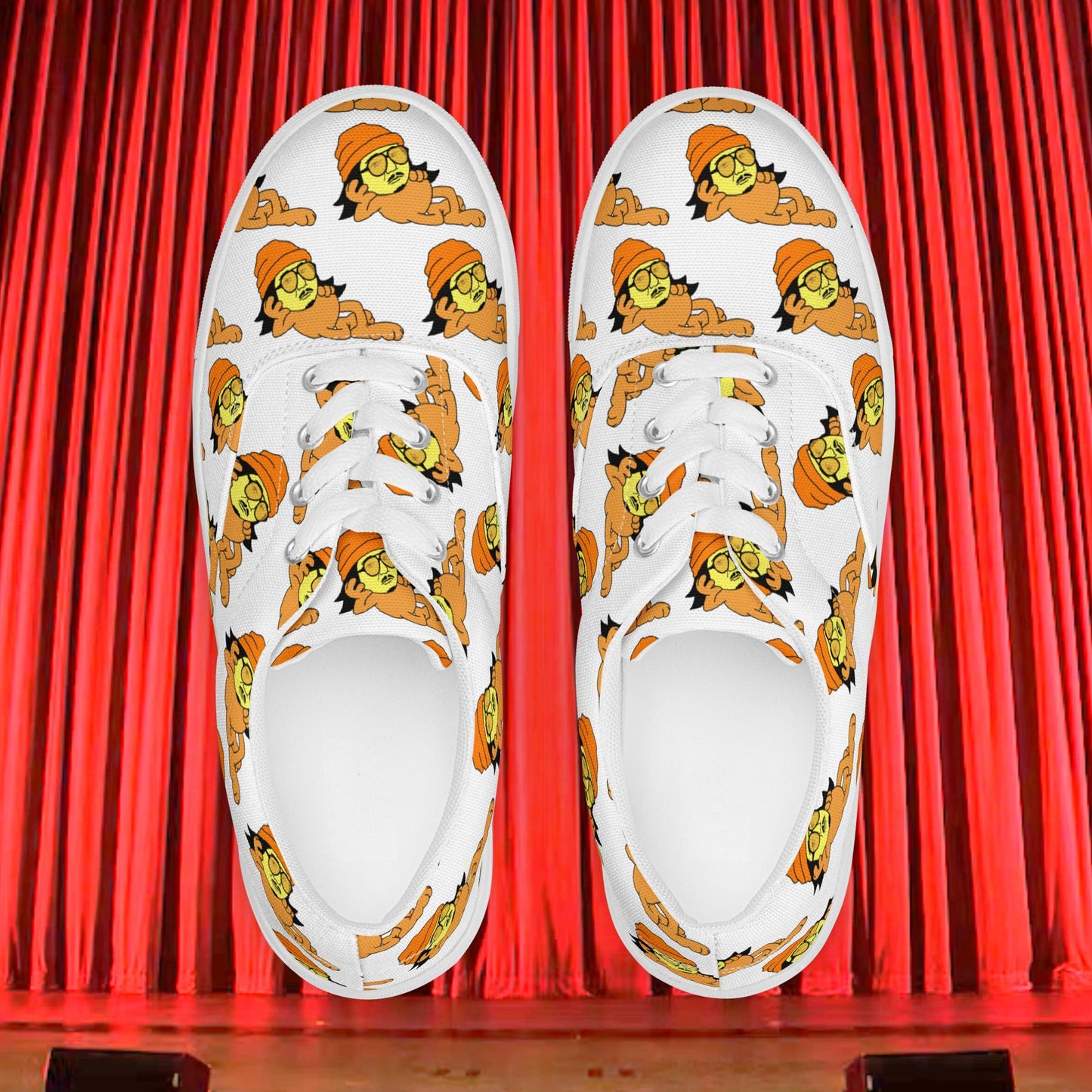 Bobby Lee Tigerbelly, Bobby Lee Merch, Tigerbelly Merch, Bobby Lee Gift, Funny Tigerbelly Gift, Tigerbelly Podcast, TigerBelly Men’s lace-up canvas shoes Shoes Bobby Lee Podcasts Stand-up Comedy TigerBelly Next Cult Brand