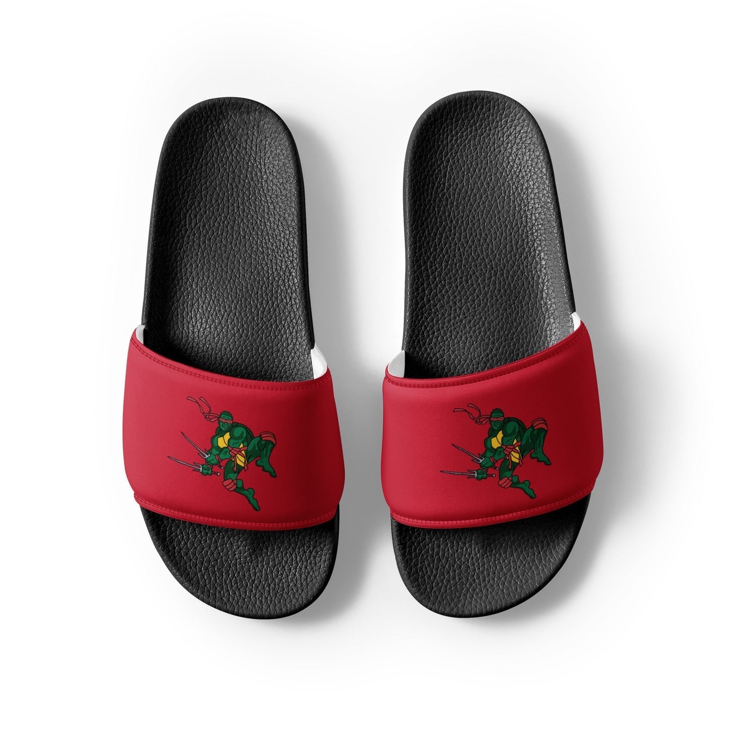 Kylian Mbappe Red Ninja Turtle Raphael Men’s slides Slides Football Kylian Mbappe Ninja Turtles PSG Real Madrid Next Cult Brand