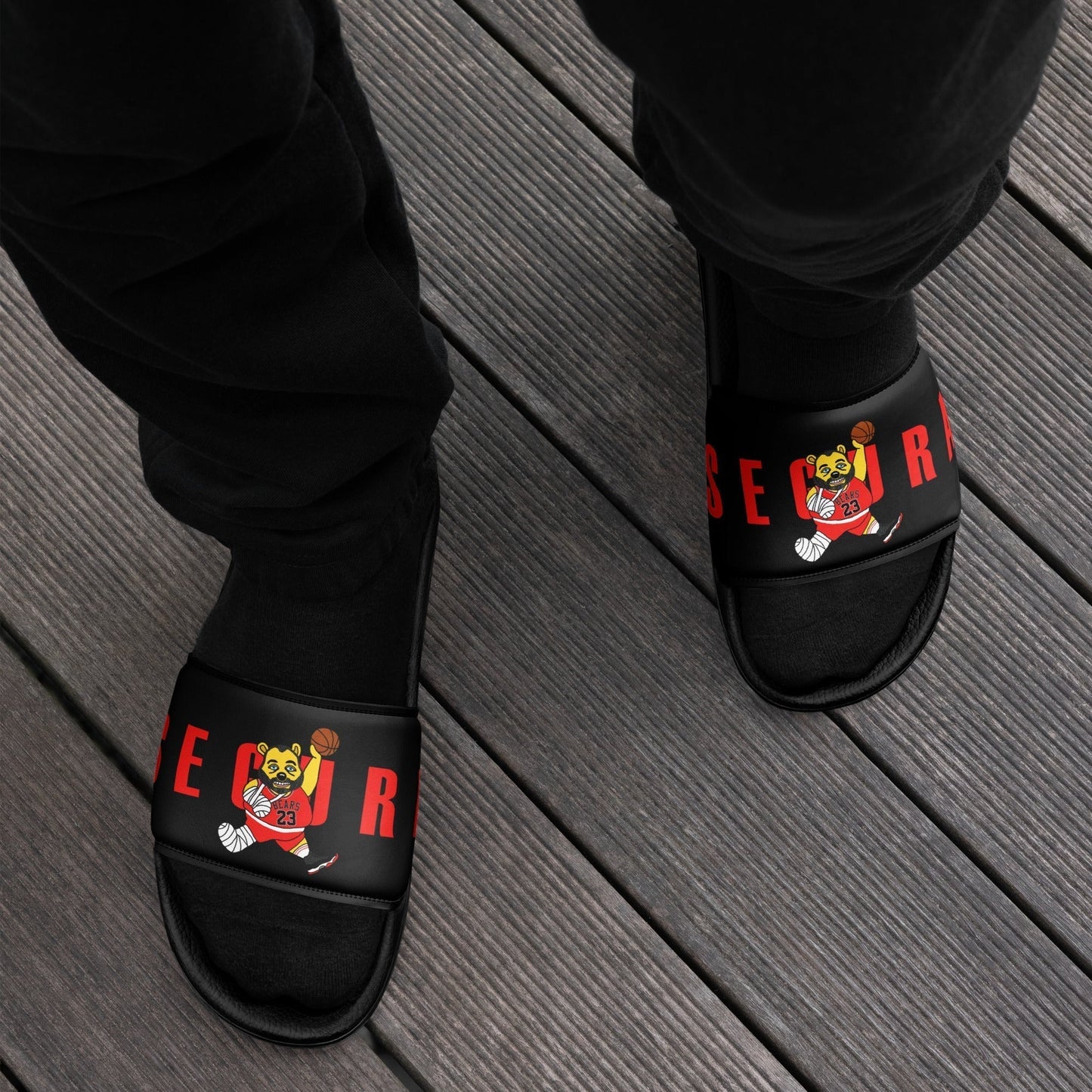 Air Segura, Tom Segura Basketball, Your Mom's House (YMH), 2 Bears 1 Cave, Funny Men’s slides 12.5 Slides 2 Bears 1 Cave Air Segura Podcasts Stand-up Comedy Tom Segura YMH Next Cult Brand