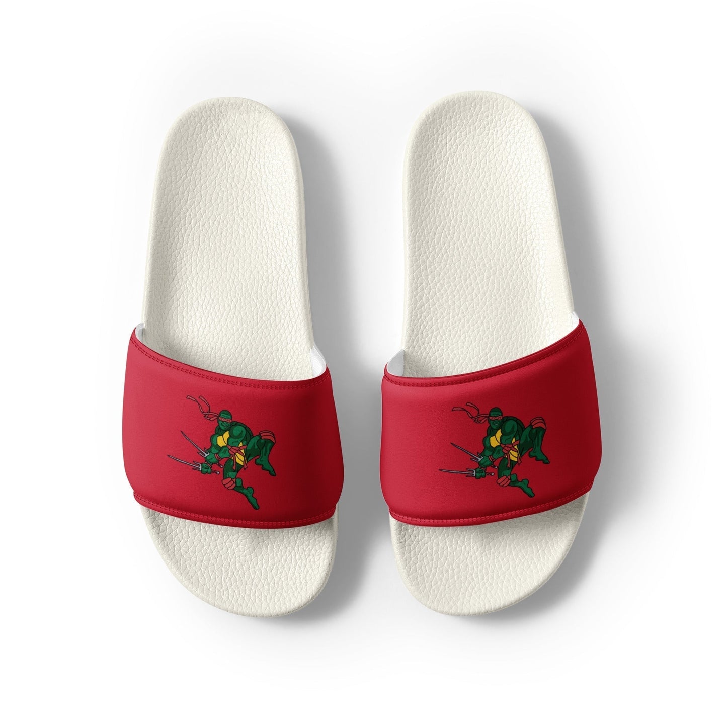 Kylian Mbappe Red Ninja Turtle Raphael Men’s slides Slides Football Kylian Mbappe Ninja Turtles PSG Real Madrid Next Cult Brand