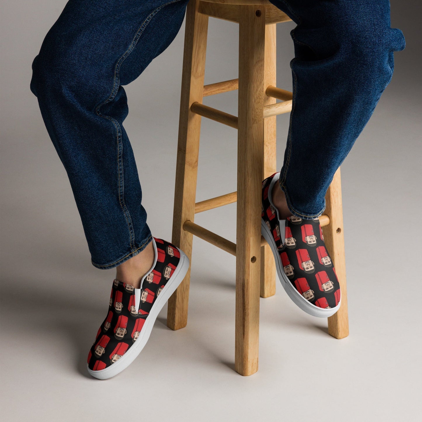 Harry ''The Fridge'' Maguire Manchester United funny football/ soccer meme Men’s slip-on canvas shoes black 13 Shoes Football Harry Maguire Manchester United The Fridge Next Cult Brand