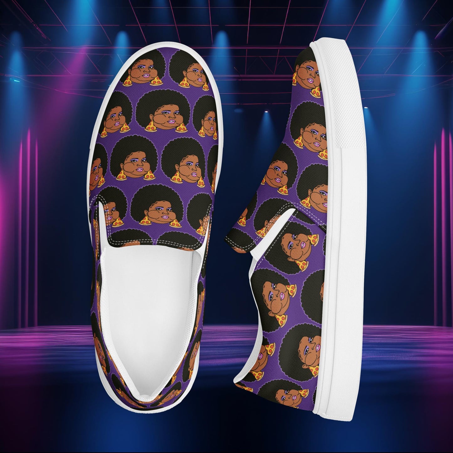 Pizzo Lizzo Pizza Lizzo Merch Lizzo Gift Song Lyrics Lizzo slip-on canvas shoes 13 Shoes Lizzo Music Next Cult Brand