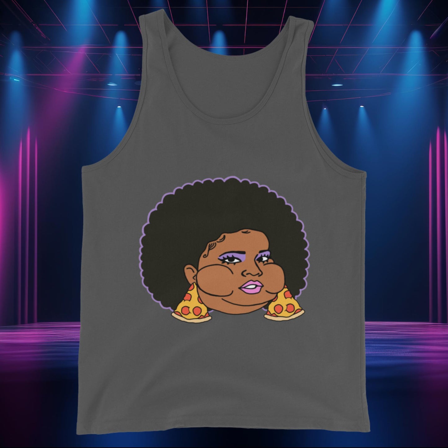 Pizzo Lizzo Pizza Lizzo Merch Lizzo Gift Body Positivity Body empowerment Lizzo Tank Top Asphalt Tank Tops Lizzo Music Next Cult Brand