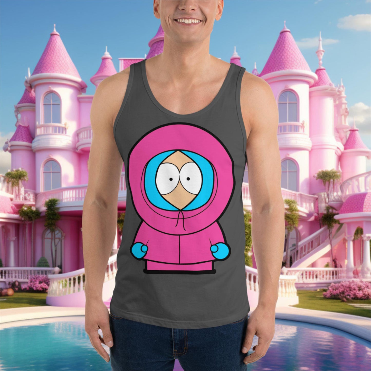 Kenny McCormick Ken Ryan Gosling Barbie South Park Kenny Tank Top Asphalt Tank Tops Barbie Ken Kenny Movies South Park TV Shows Next Cult Brand