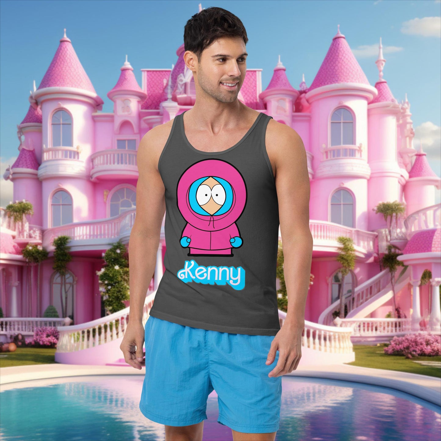 Kenny McCormick Ken Ryan Gosling Barbie South Park Kenny Tank Top Asphalt Tank Tops Barbie Ken Kenny Movies South Park TV Shows Next Cult Brand