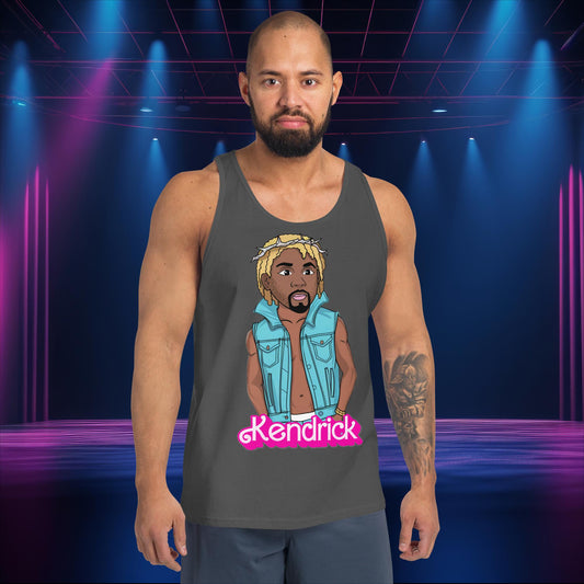Kendrick Ken Ryan Gosling Barbie Hip Hop Rap Kendrick Lamar Tank Top Asphalt Tank Tops Barbie Ken Kendrick Lamar Movies Music Next Cult Brand