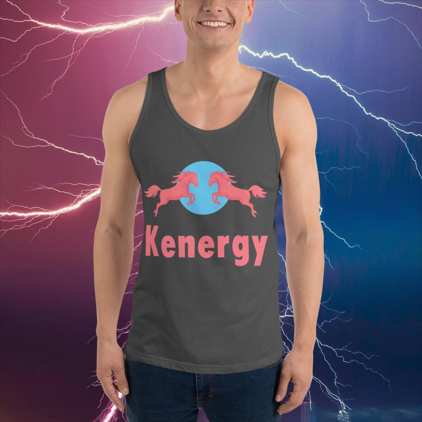 Kenergy Red Bull Ken Barbie Ryan Gosling Kenergy Tank Top Asphalt Tank Tops Barbie Ken Kenergy Movies Next Cult Brand
