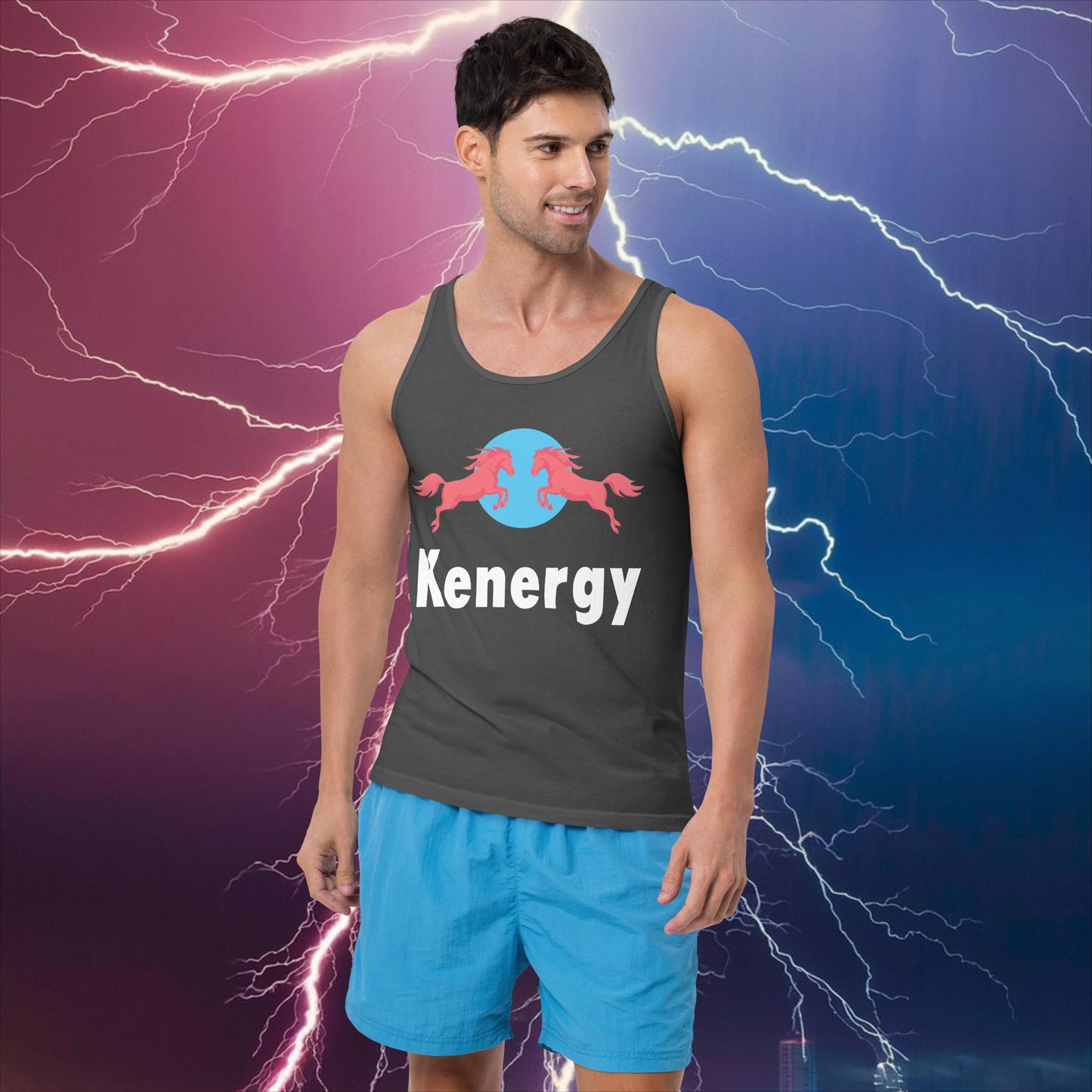 Kenergy Red Bull Ken Barbie Ryan Gosling Kenergy Tank Top Asphalt Tank Tops Barbie Ken Kenergy Movies Next Cult Brand