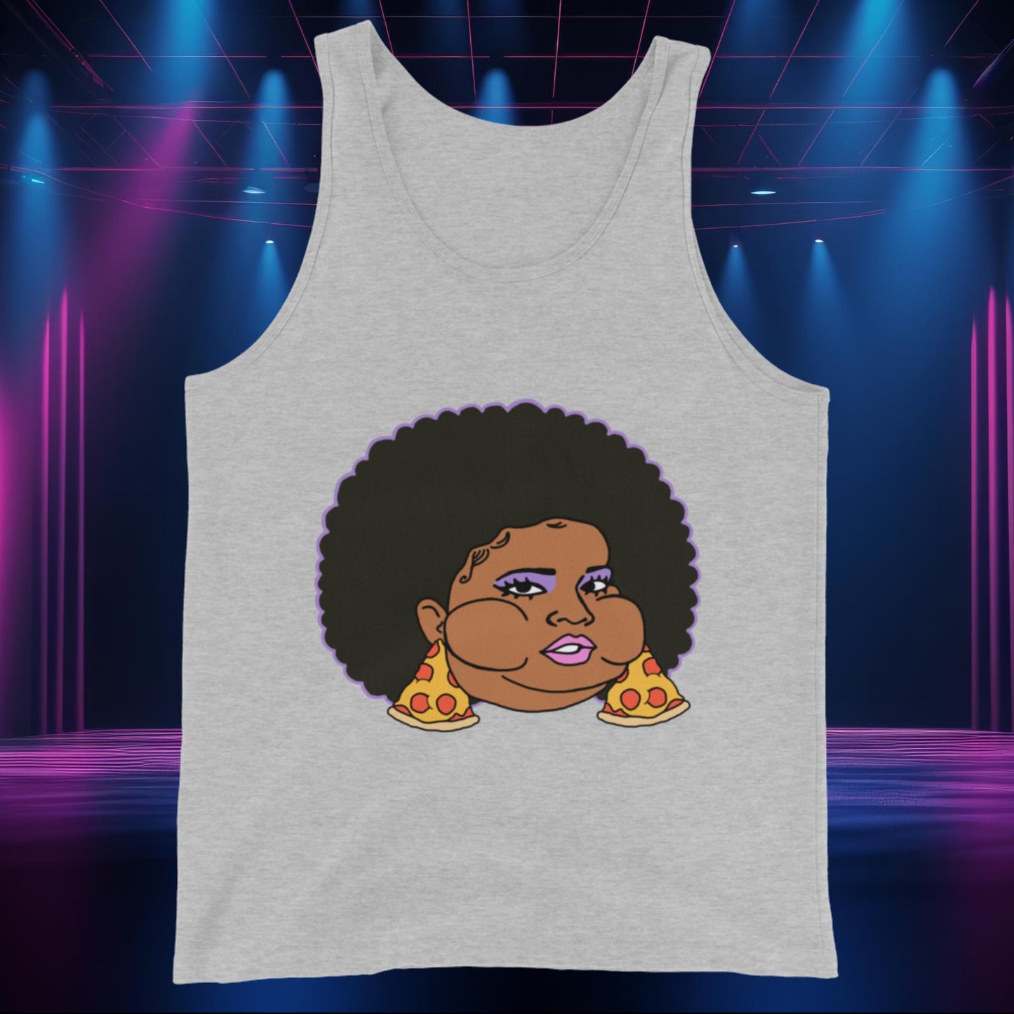 Pizzo Lizzo Pizza Lizzo Merch Lizzo Gift Body Positivity Body empowerment Lizzo Tank Top Athletic Heather Tank Tops Lizzo Music Next Cult Brand