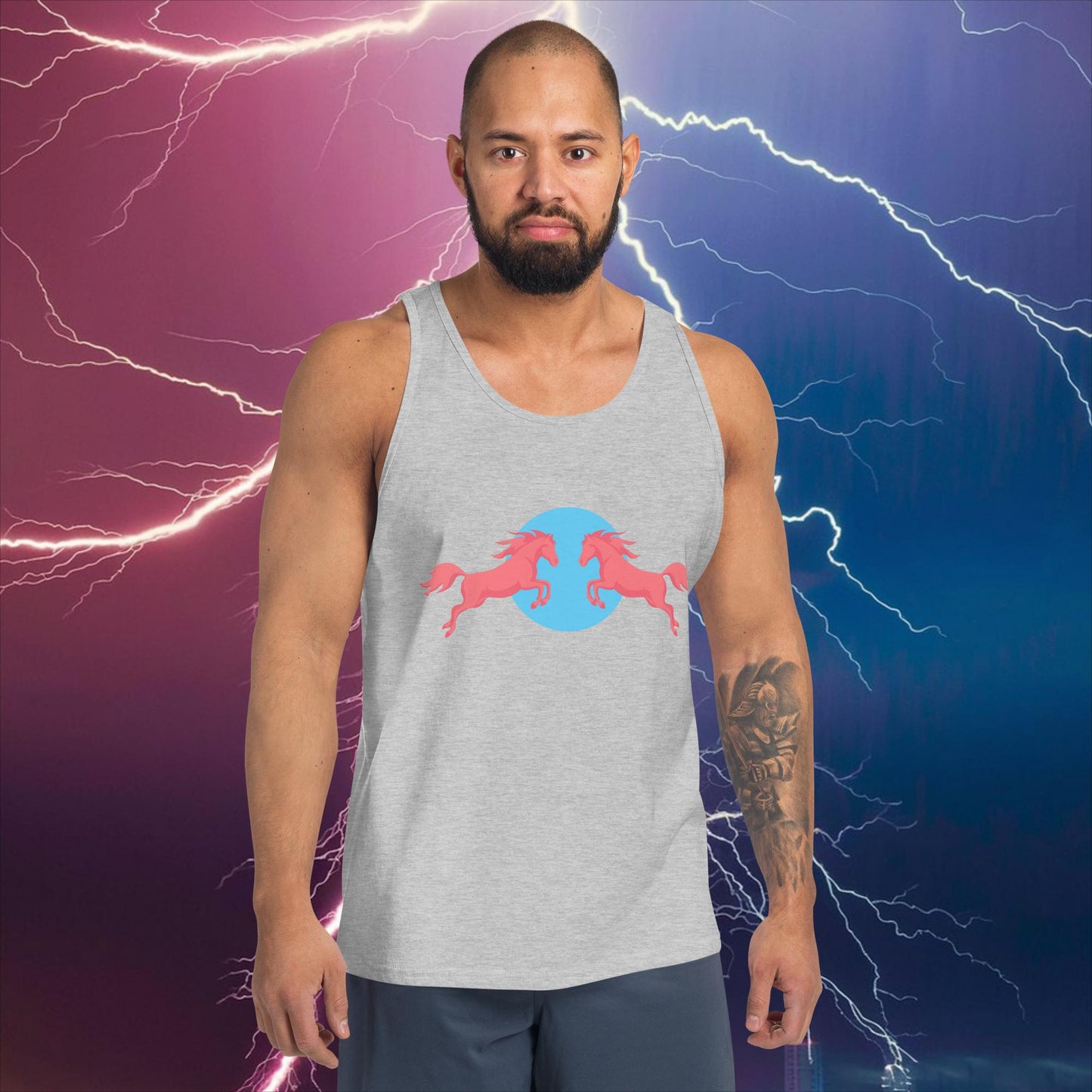 Kenergy Red Bull Ken Barbie Ryan Gosling Kenergy Tank Top Athletic Heather Tank Tops Barbie Ken Kenergy Movies Next Cult Brand
