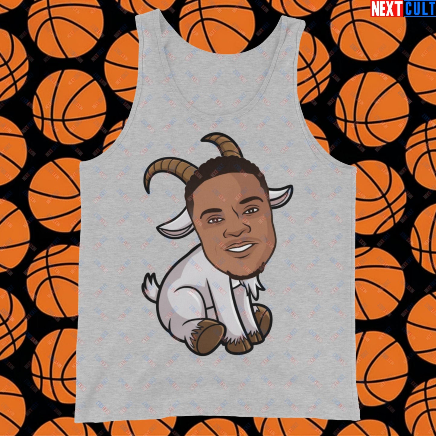 Russell Westbrook G.O.A.T. Tank Top - Funny Basketball Meme Muscle Shirt - Greatest of All Time Athletic Shirt for Basketball Fans - Perfect Gift for Westbrook Fans Tank Top Athletic Heather Tank Tops Basketball Denver Nuggets G.O.A.T. NBA Oklahoma City Thunder Russell Westbrook Next Cult Brand