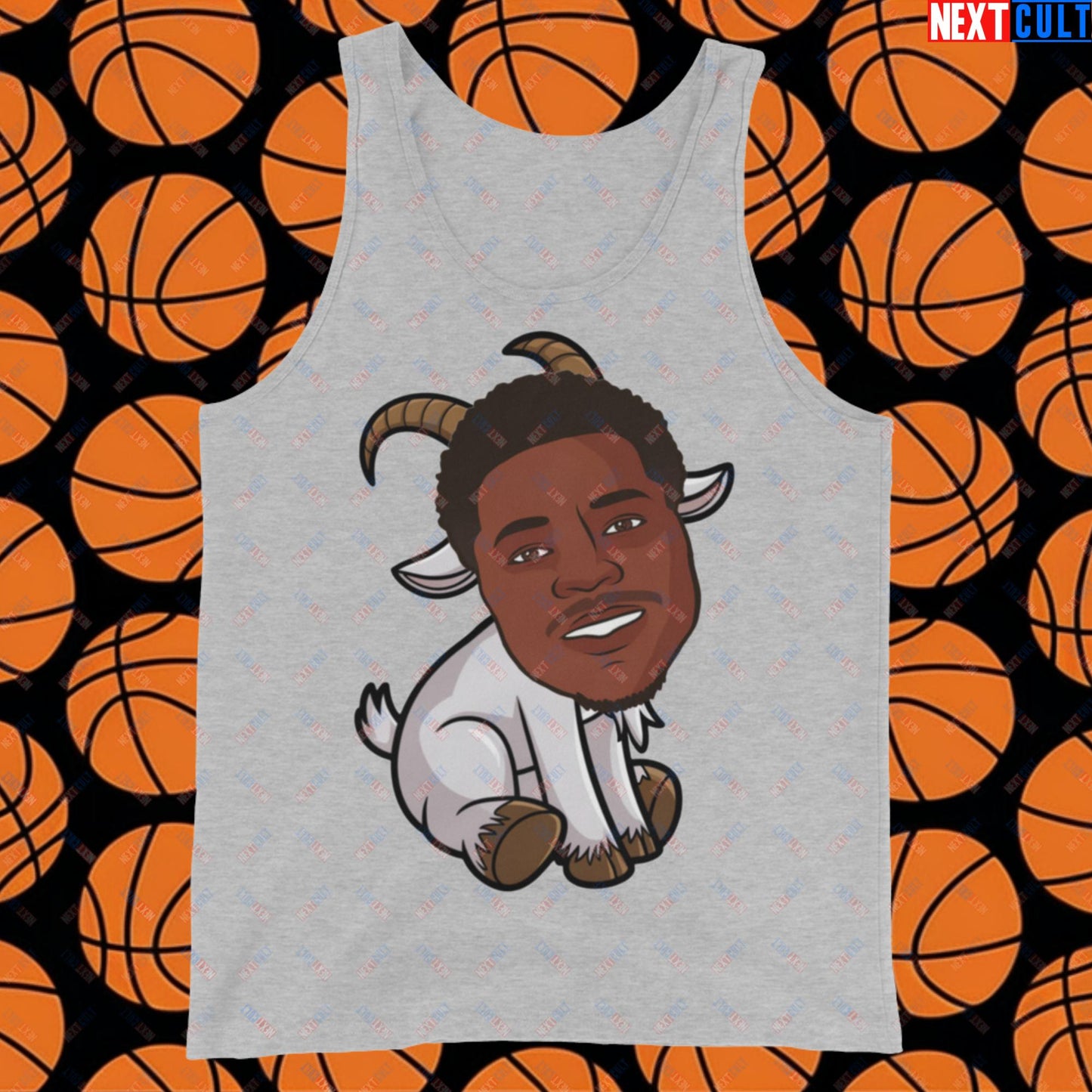 Anthony Edwards G.O.A.T. Tank Top - Funny Basketball Meme Muscle Shirt - Greatest of All Time Athletic Shirt for Basketball Fans - Perfect Gift for Anthony Edwards Fans Tank Top Athletic Heather Tank Tops Anthony Edwards Basketball G.O.A.T. Minnesota Timberwolves NBA Next Cult Brand