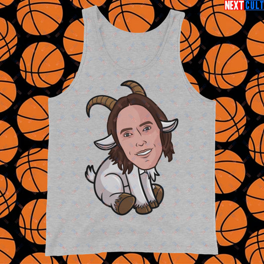 Steve Nash G.O.A.T. Tank Top - Funny Basketball Meme Muscle Shirt - Greatest of All Time Athletic Shirt for Basketball Fans - Perfect Gift for Steve Nash Fans Tank Top Athletic Heather Tank Tops Basketball Dallas Mavericks G.O.A.T. NBA Phoenix Suns Steve Nash Next Cult Brand