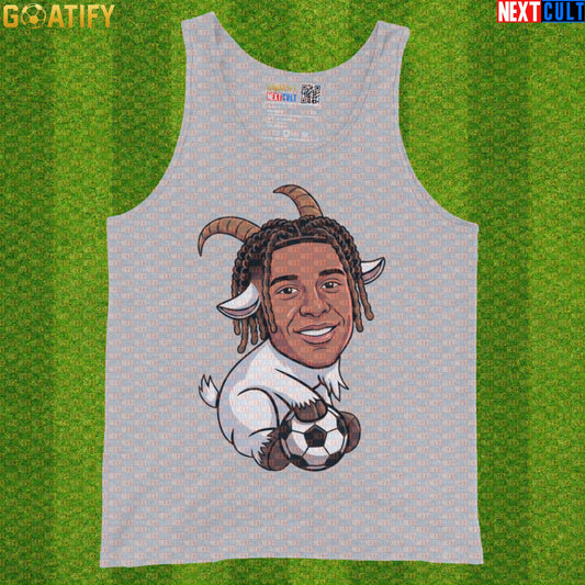 Michael Olise Tank Top – GOAT Muscle Shirt for Soccer Training and Summer Match Days Athletic Heather Tank Tops Next Cult Brand