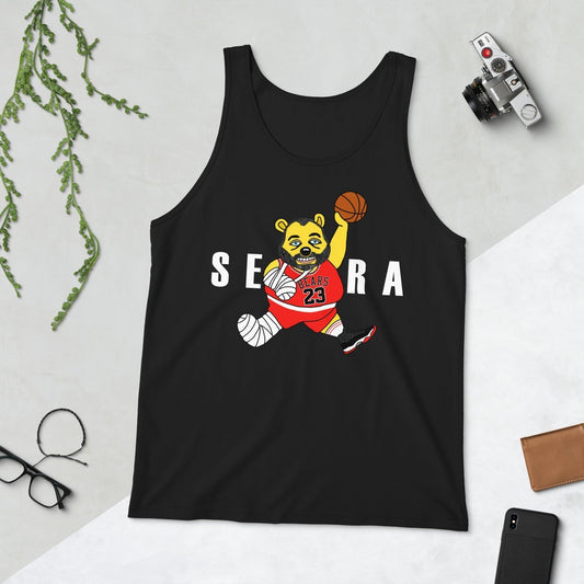 Air Segura, Tom Segura Basketball, Your Mom's House (YMH), 2 Bears 1 Cave, Funny Men's Tank Top Black Tank Tops 2 Bears 1 Cave Air Segura Podcasts Stand-up Comedy Tom Segura YMH Next Cult Brand