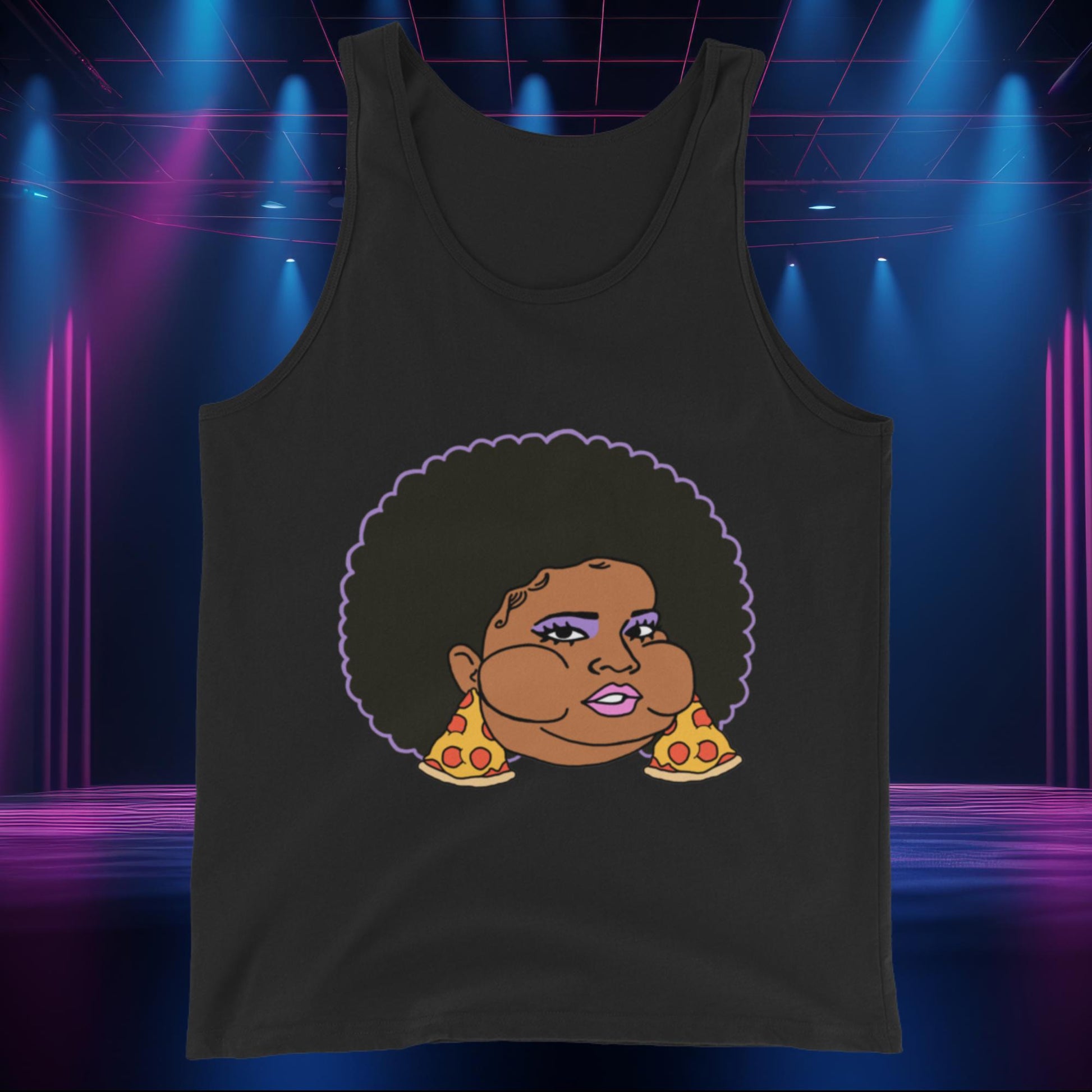 Pizzo Lizzo Pizza Lizzo Merch Lizzo Gift Body Positivity Body empowerment Lizzo Tank Top Black Tank Tops Lizzo Music Next Cult Brand