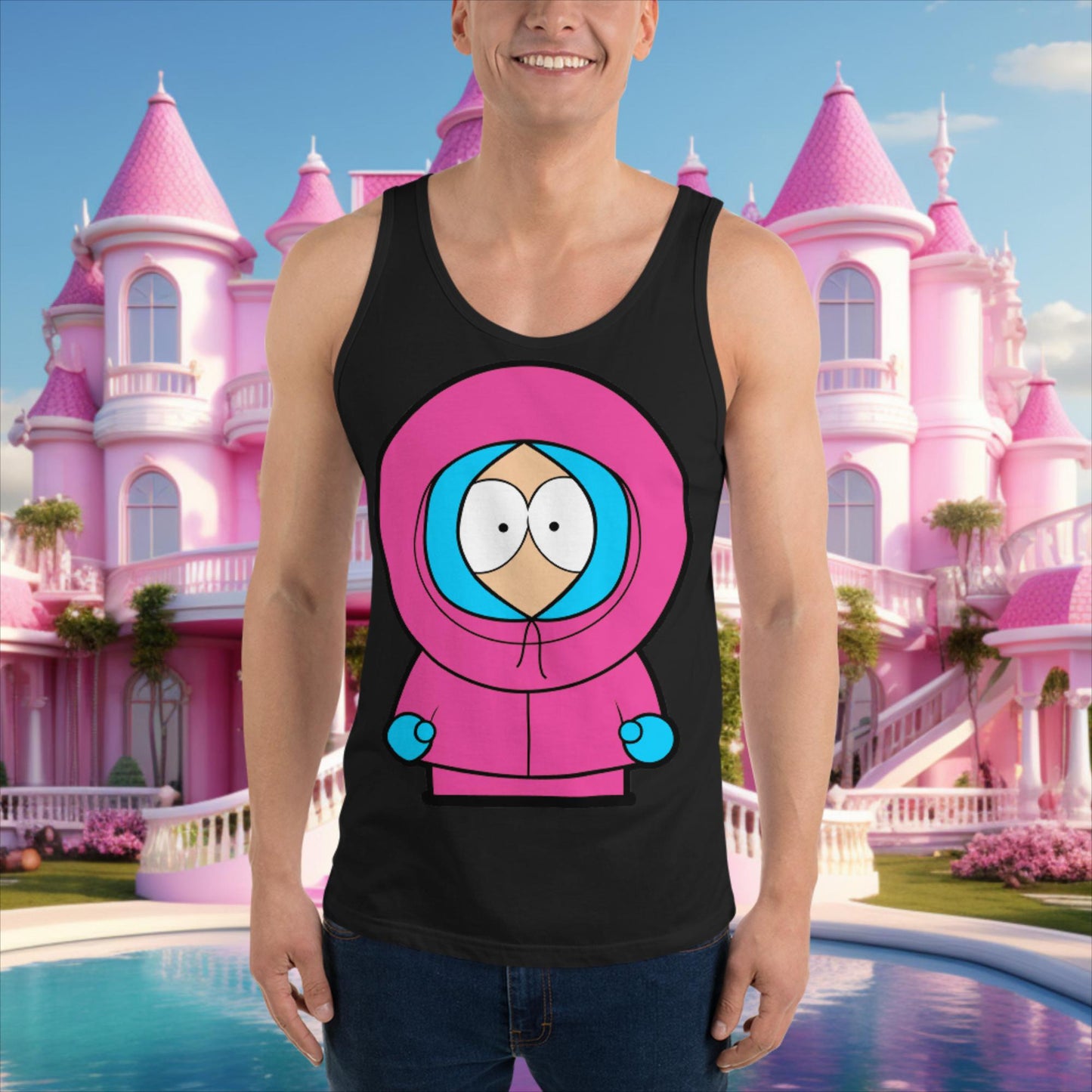 Kenny McCormick Ken Ryan Gosling Barbie South Park Kenny Tank Top Black Tank Tops Barbie Ken Kenny Movies South Park TV Shows Next Cult Brand
