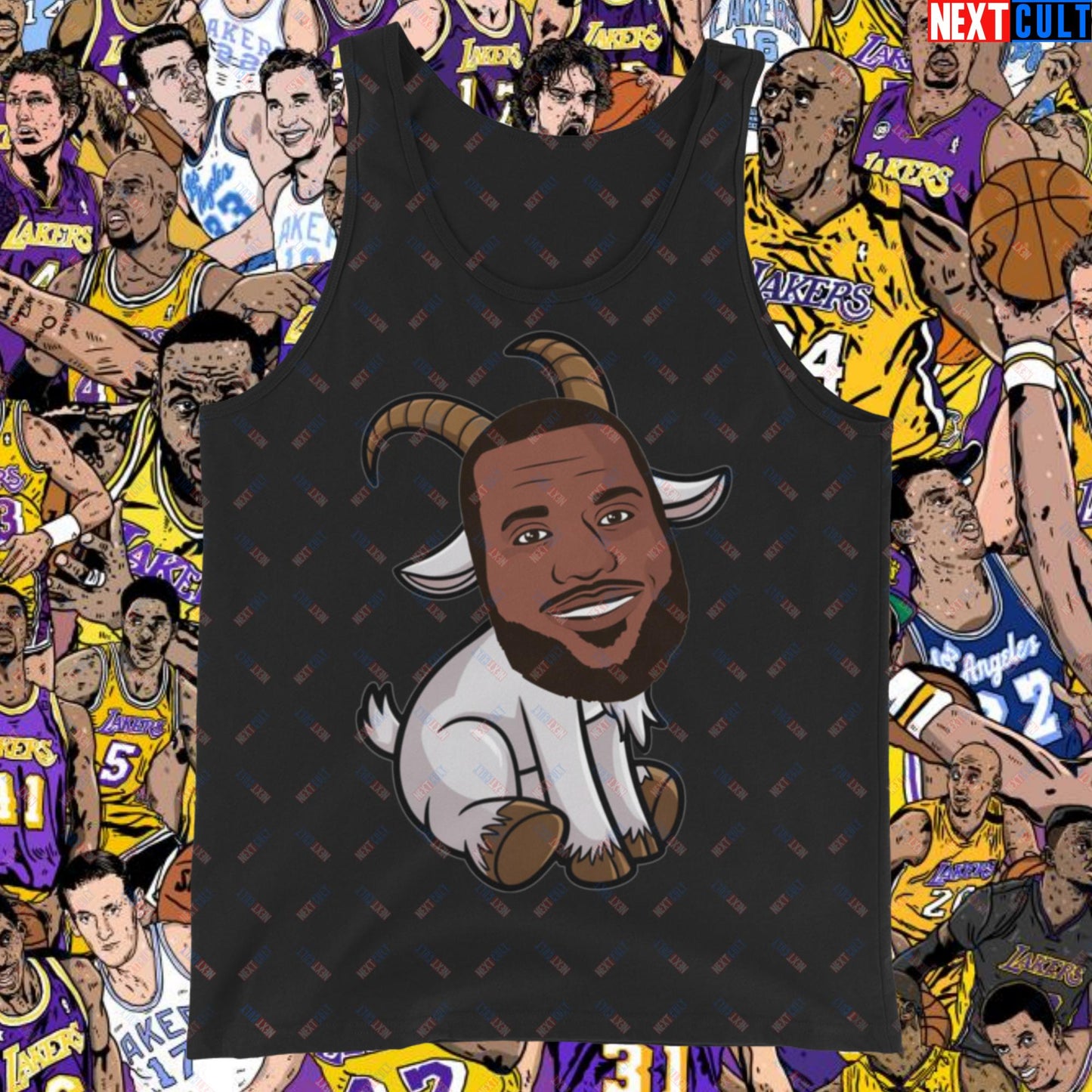LeBron James G.O.A.T. Tank Top - Greatest of All Time Basketball Muscle Shirt - Settle the Debate NBA Meme Shirt for Fans - Perfect Gift for Basketball Lovers Tank Top Black Tank Tops Basketball Cleveland Cavaliers G.O.A.T. LeBron James Los Angeles Lakers Miami Heat NBA Next Cult Brand