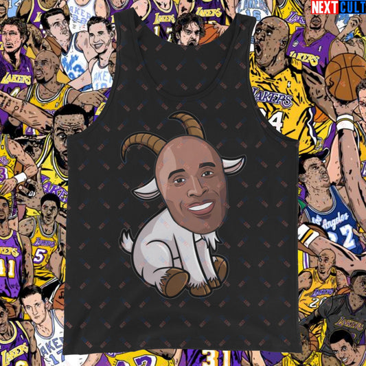 Kobe Bryant G.O.A.T. Tank Top - Settle the Debate Muscle Shirt - Greatest of All Time NBA Meme Tank for Basketball Fans - Perfect Gift for Kobe Fans Tank Top Black Tank Tops Basketball G.O.A.T. Kobe Bryant Los Angeles Lakers NBA Next Cult Brand