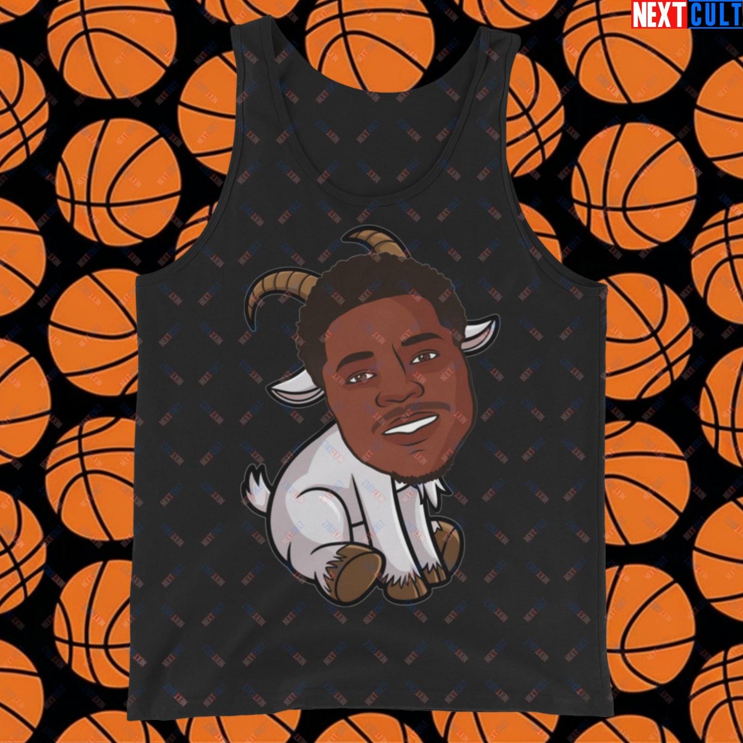 Anthony Edwards G.O.A.T. Tank Top - Funny Basketball Meme Muscle Shirt - Greatest of All Time Athletic Shirt for Basketball Fans - Perfect Gift for Anthony Edwards Fans Tank Top Black Tank Tops Anthony Edwards Basketball G.O.A.T. Minnesota Timberwolves NBA Next Cult Brand
