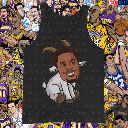 Kobe Bryant Mamba G.O.A.T. Tank Top - Funny Basketball Meme Muscle Shirt - Greatest of All Time Athletic Shirt for Basketball Fans - Perfect Gift for Kobe Fans Tank Top Black Tank Tops Basketball G.O.A.T. Kobe Bryant Los Angeles Lakers NBA Next Cult Brand