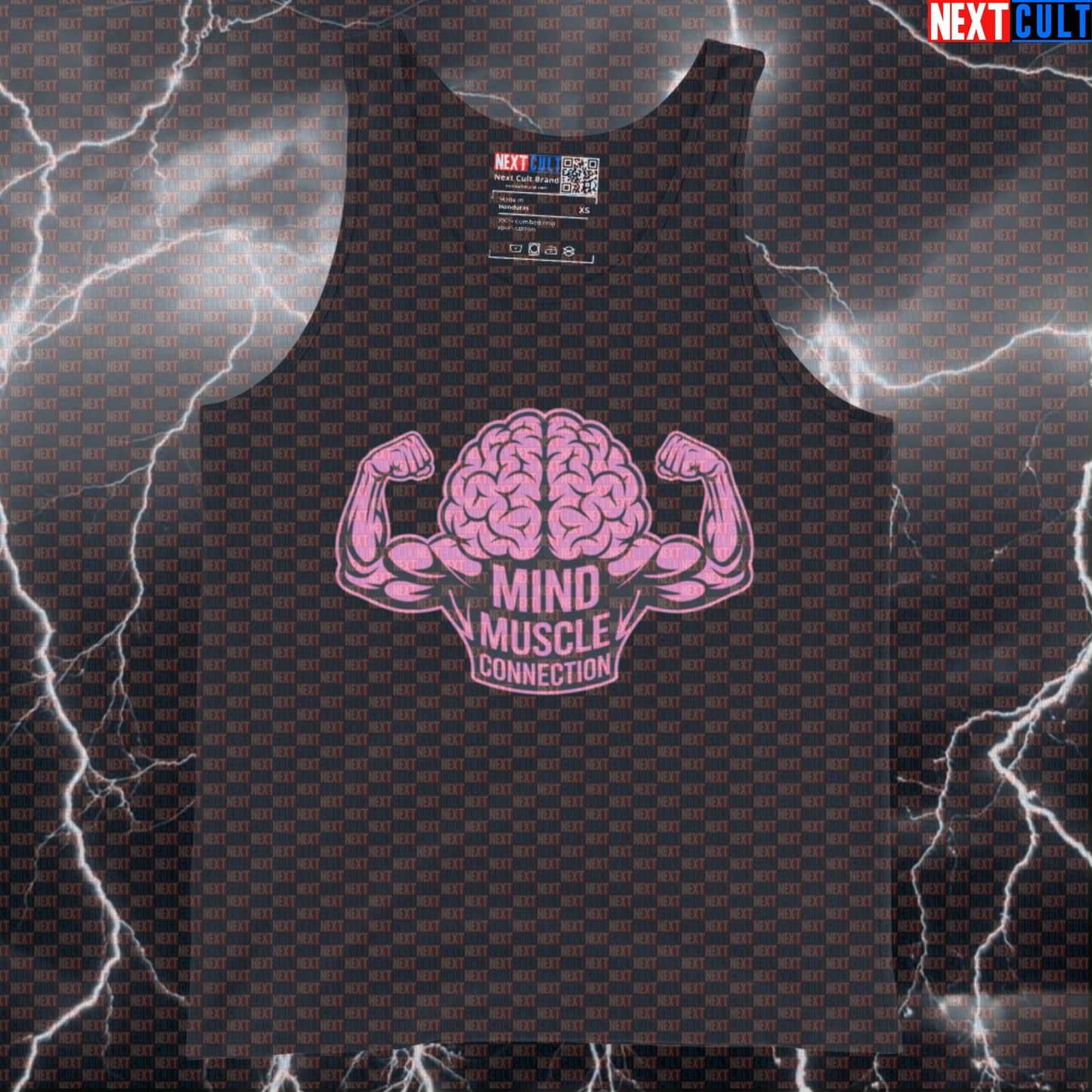 Mind Muscle Connection Tank Top | Funny Science Based Lifting Vest for Gym Workout Muscle Shirt Tank Tops Bodybuilding Fitness Gym Workout Next Cult Brand