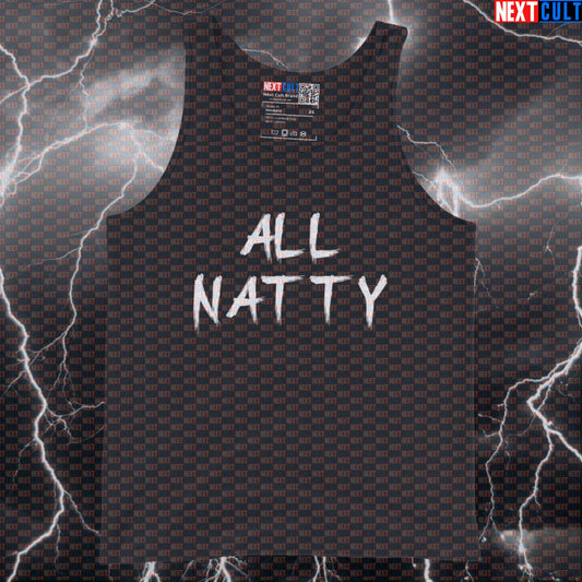 All Natty Gym Tank Top | Funny Muscle Shirt For Natural Lifters & Gym Bros | Workout Vest Tank Tops Bodybuilding Fitness Gym Natty Workout Next Cult Brand