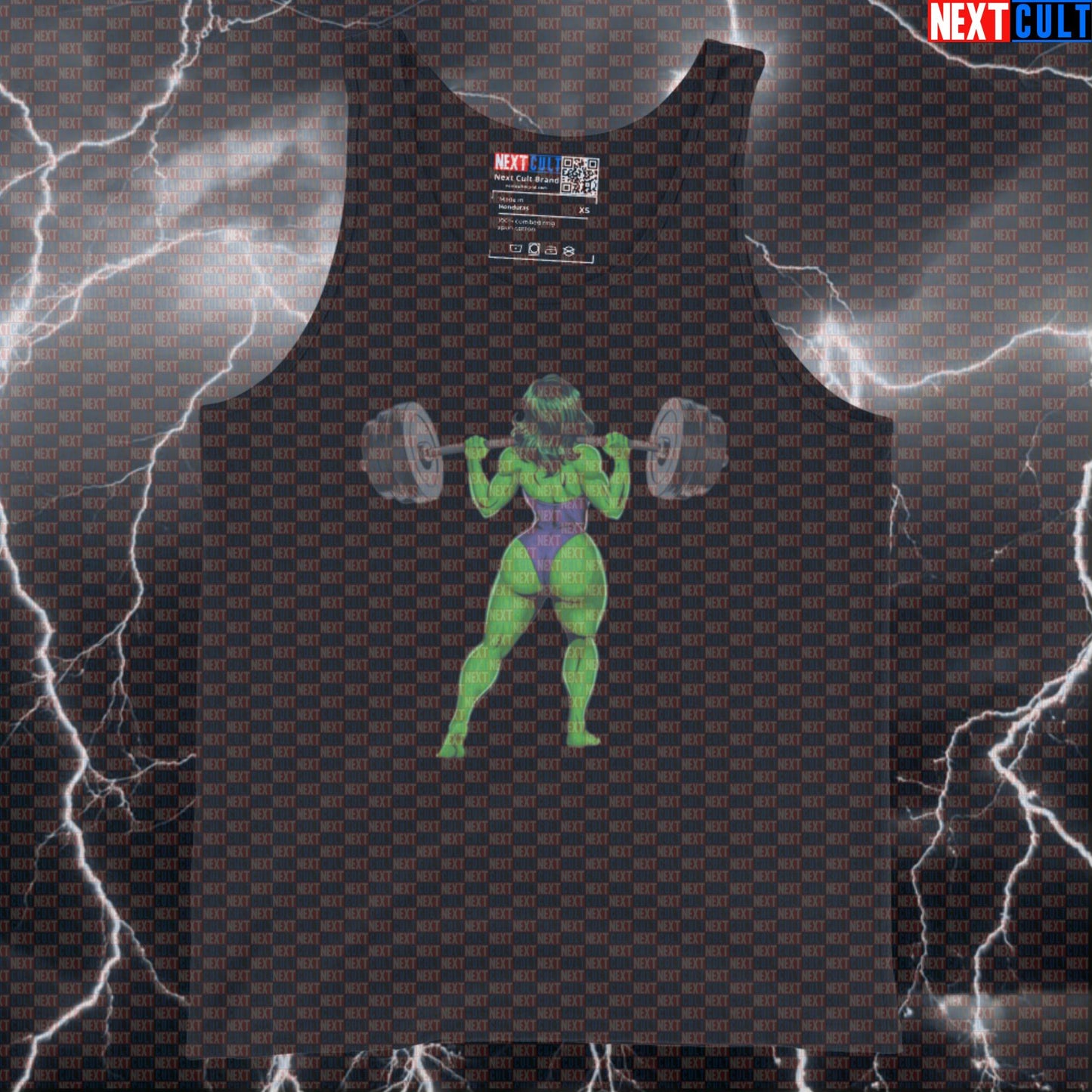 Funny Gym Girl Tank Top | She-Hulk Workout Muscle Shirt For Women Lifters & Leg Day | Fitness Meme Top Tank Tops Avengers Bodybuilding Films Fitness Hulk Leg Day Powerlifting Superheroes Workout Next Cult Brand