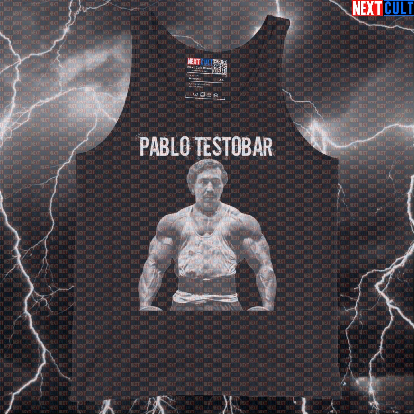 Pablo Testobar Gym Tank Top | Funny Muscle Shirt For Lifters & Bodybuilding Meme Fans | Athletic Shirt Bodybuilding Fitness Gym Natty Workout Next Cult Brand