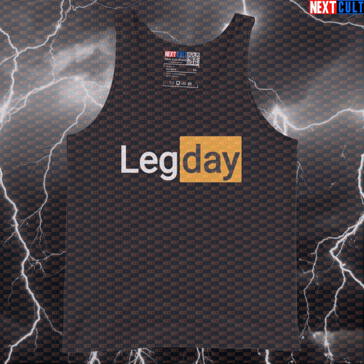 Leg Day Funny Gym Tank Top | Squats Deadlifts Workout Vest | Fitness Meme Muscle Shirt Bodybuilding Fitness Gym Leg Day Powerlifting Workout Next Cult Brand