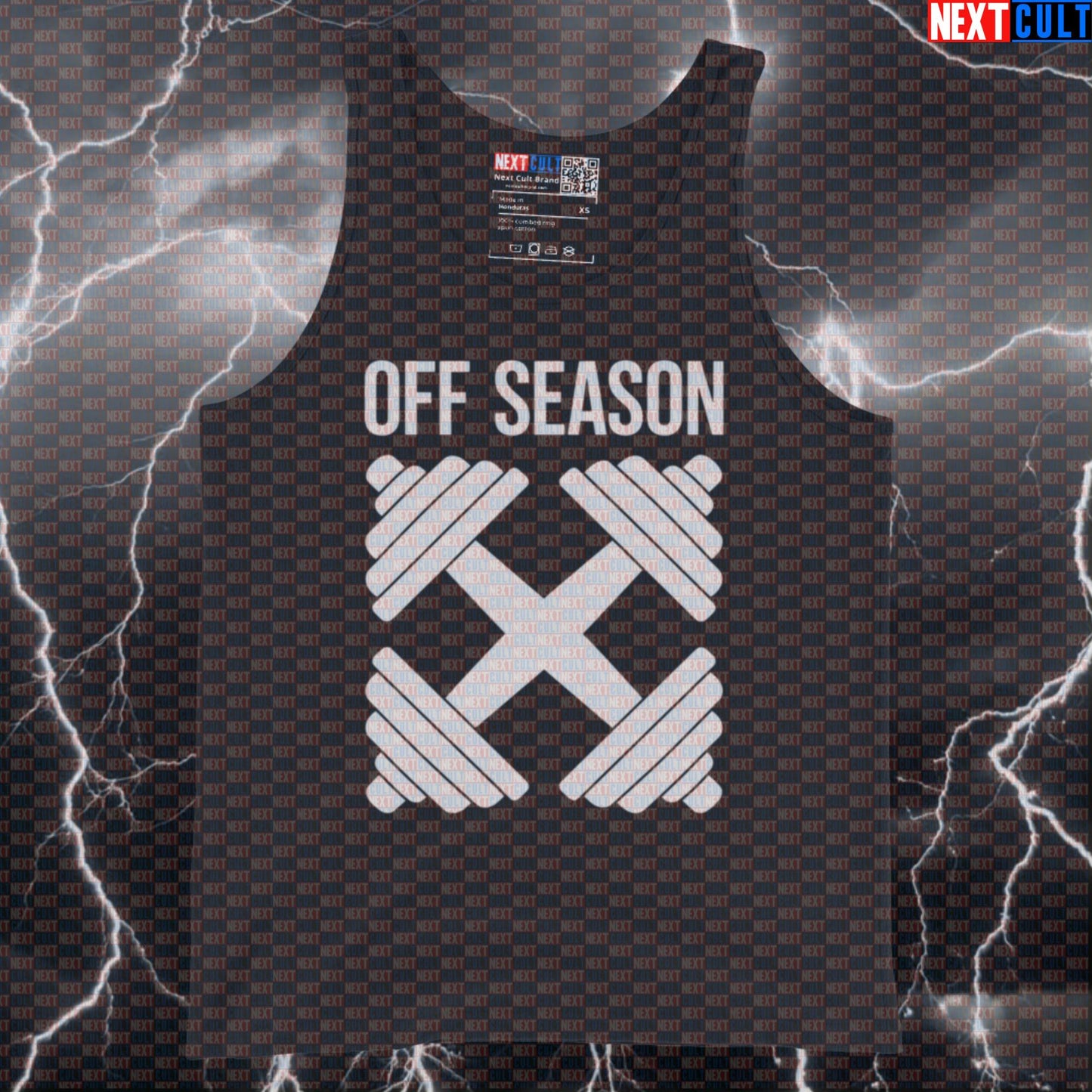 Off-Season Rest Day Funny Gym Tank Top | Muscle Shirt For Lifters & Bodybuilding Meme Fans | Athletic Shirt Bodybuilding Fitness Gym Powerlifting Workout Next Cult Brand