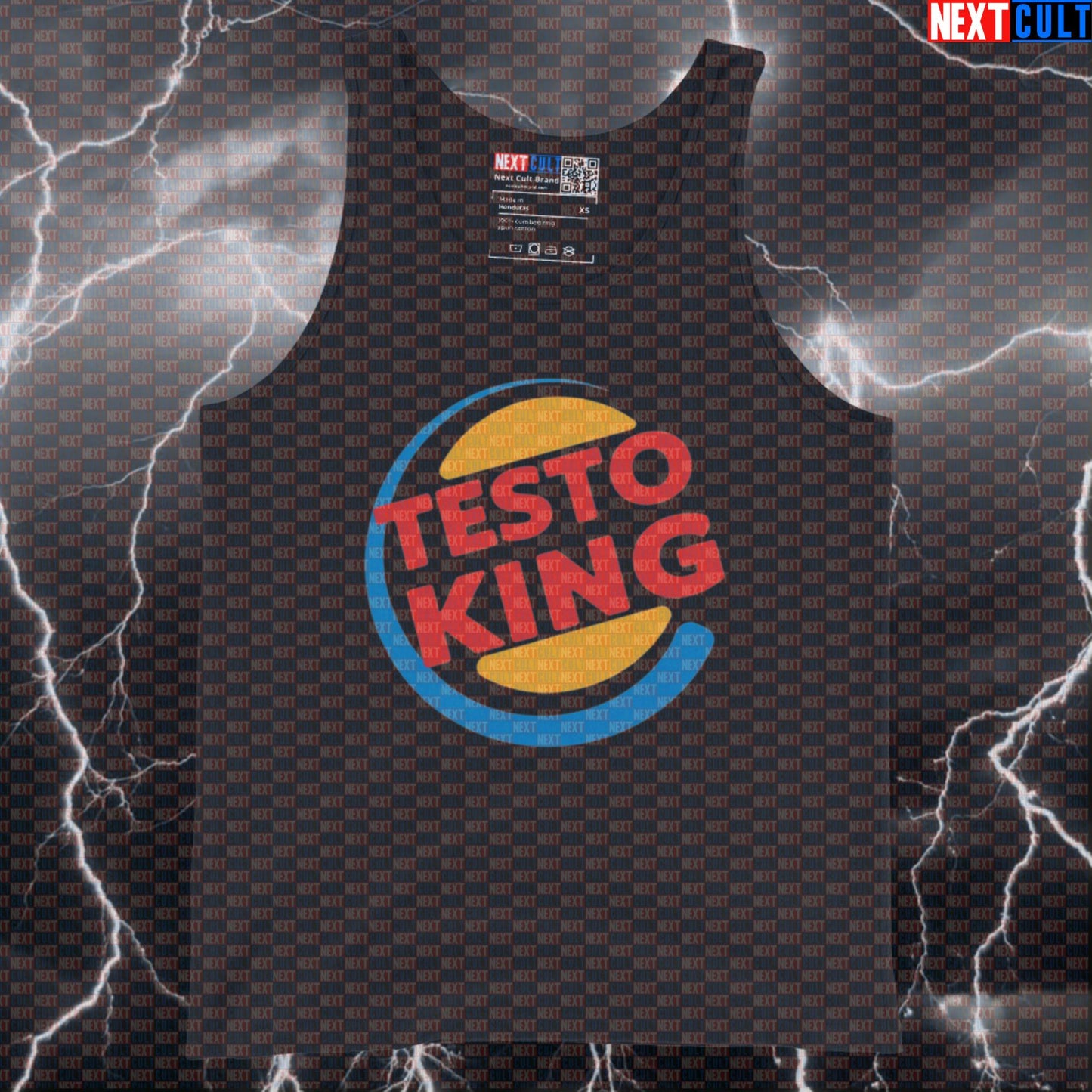 Testo King Funny Gym Tank Top | Testosterone Muscle Shirt For Lifters & Bodybuilding Meme Fans Tank Tops Bodybuilding Fitness Gym Workout Next Cult Brand