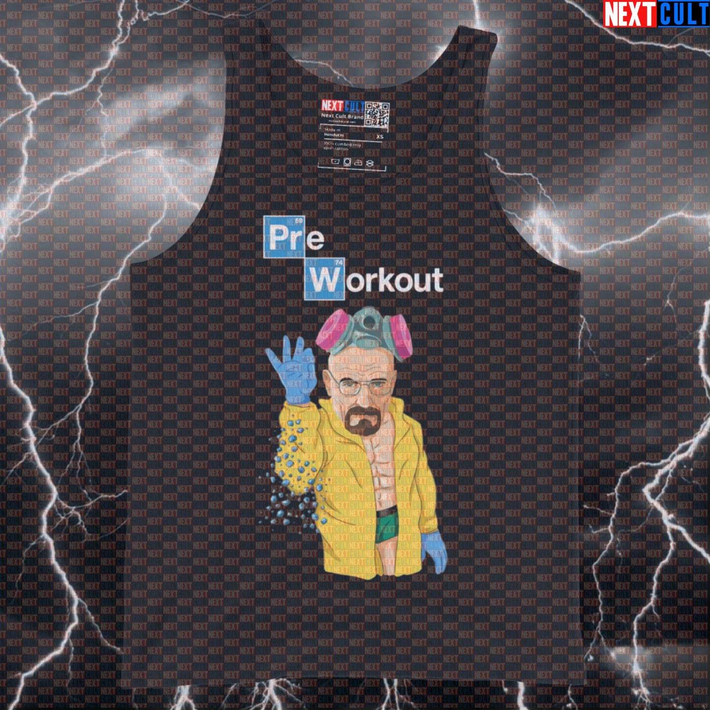 Funny Sprinkling Preworkout Gym Tank Top | Breaking Bad Fitness Meme Muscle Shirt For Lifters & Gym Bros Tank Tops Bodybuilding Breaking Bad Fitness Gym TV Workout Next Cult Brand
