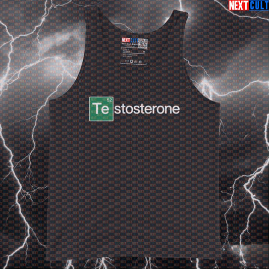 Testosterone Formula Gym Tank Top | Breaking Bad Chemistry Funny Workout Vest Bodybuilding Breaking Bad Fitness Gym TV Workout Next Cult Brand