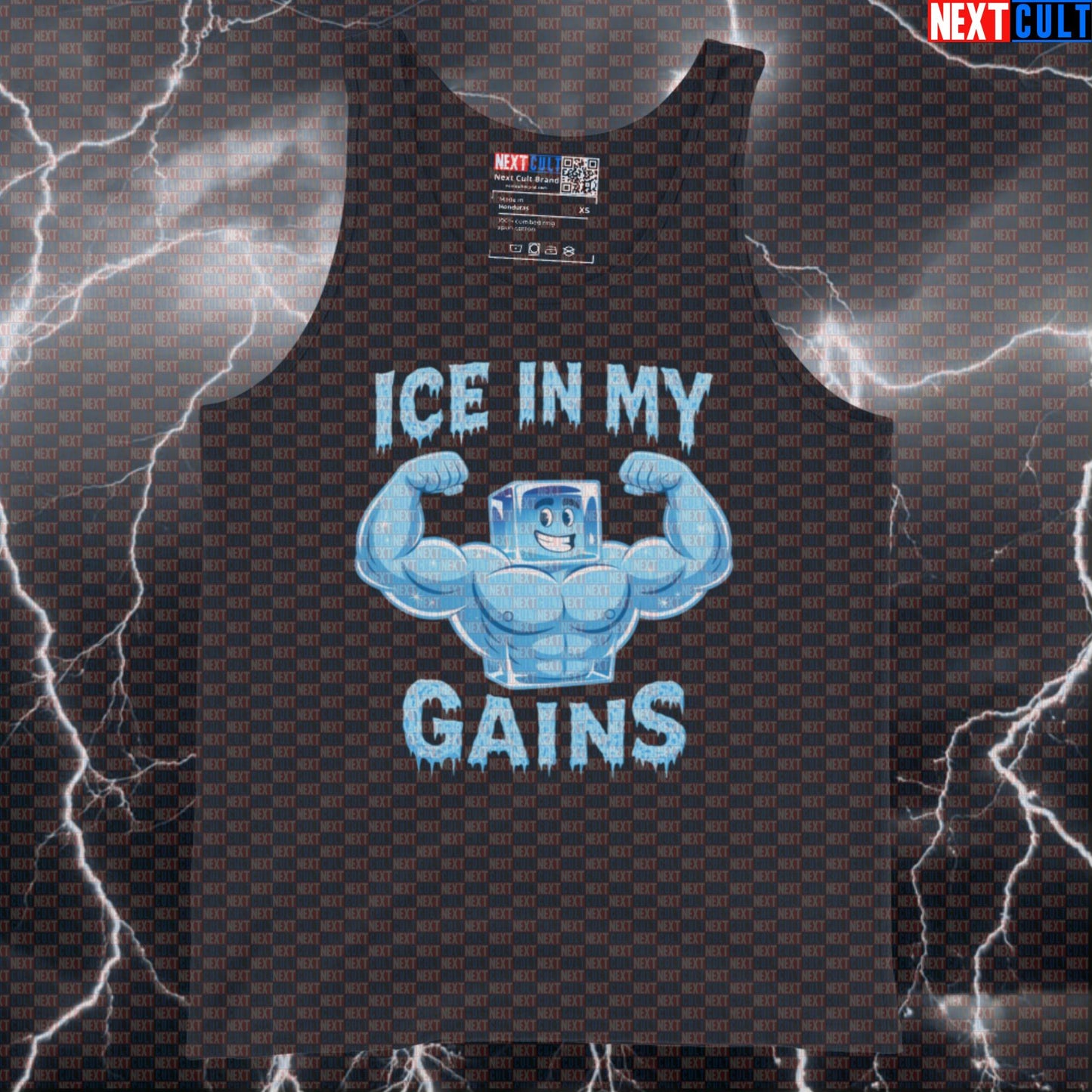 Ice In My Gains Funny Gym Tank Top | Icy Bodybuilding Vest For Lifters Bodybuilding Fitness Gym Workout Next Cult Brand