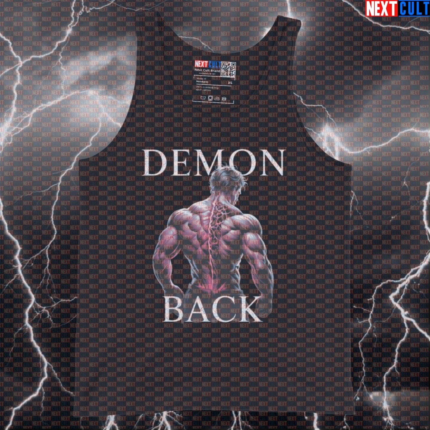 Demon Back Gym Tank Top | Big Back Muscle Shirt For Bodybuilding & Lat Workouts | Funny Gym Vest Tank Tops Bodybuilding Fitness Gym Halloween Workout Next Cult Brand