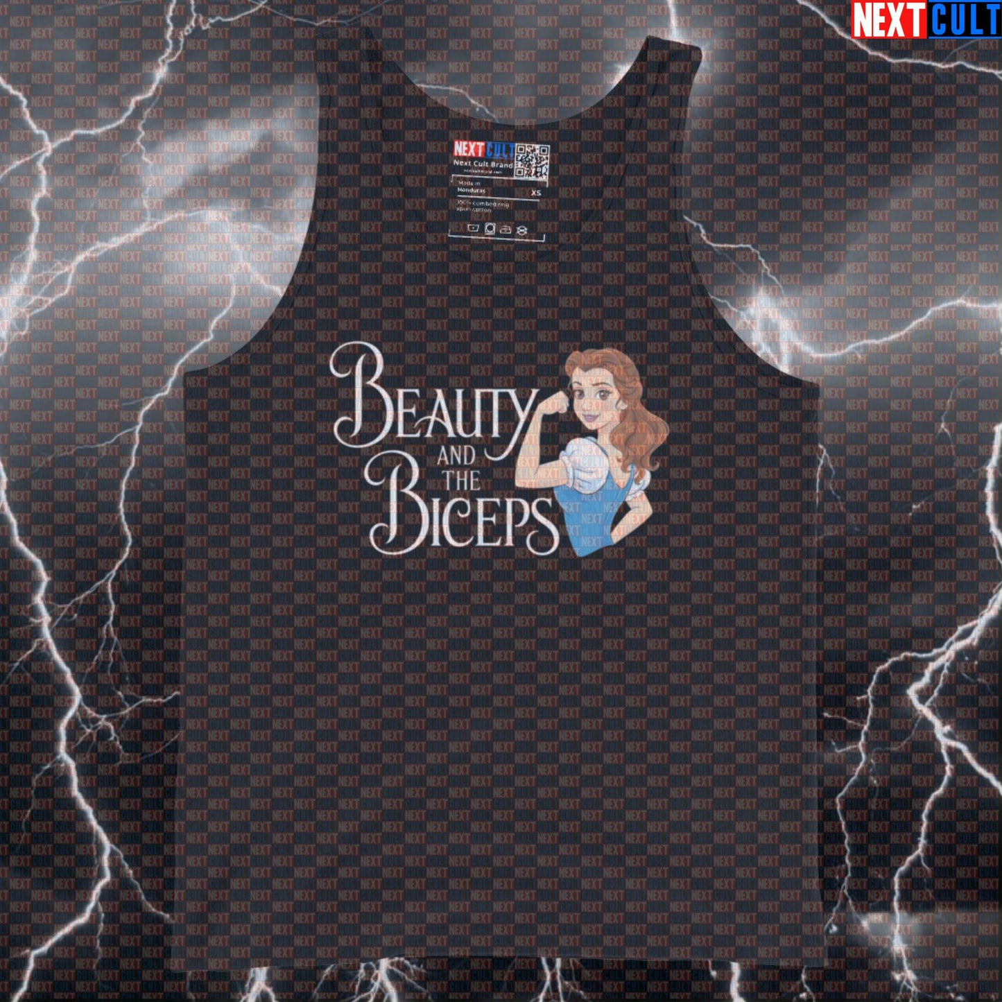Beauty And The Biceps Gym Tank Top | Funny Workout Muscle Shirt For Women Lifters | Fitness Meme Top Tank Tops Bodybuilding Films Fitness Gym Workout Next Cult Brand