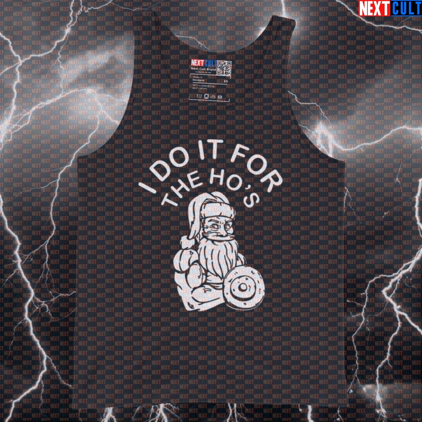 Funny Christmas Gym Meme Tank Top - I Do It For The Hos Muscle Shirt For Santa Bros Tank Tops Bodybuilding Christmas Fitness Gym Workout Next Cult Brand