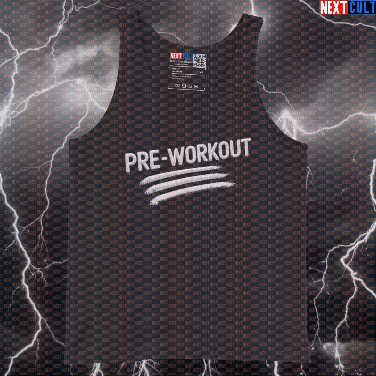 Funny Pre Workout Gym Tank Top | Sniff The White Powder Muscle Shirt | Gym Meme Athletic Shirt Bodybuilding Fitness Gym Powerlifting Workout Next Cult Brand