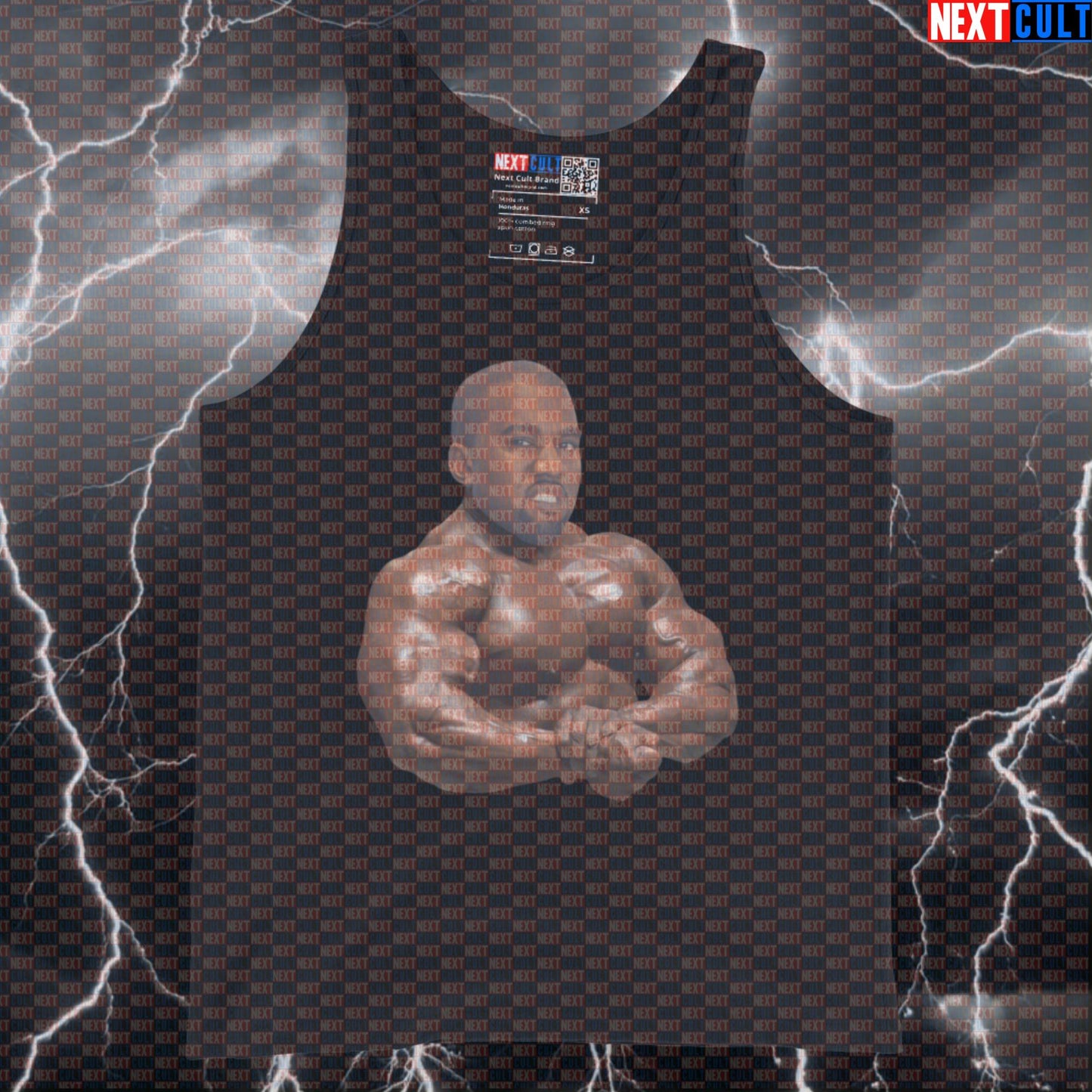Kanye Chest Funny Gym Tank Top | Bodybuilding Rap Music Parody Muscle Shirt Tank Tops Bodybuilding Fitness Gym Hip Hop Kanye West Workout Next Cult Brand